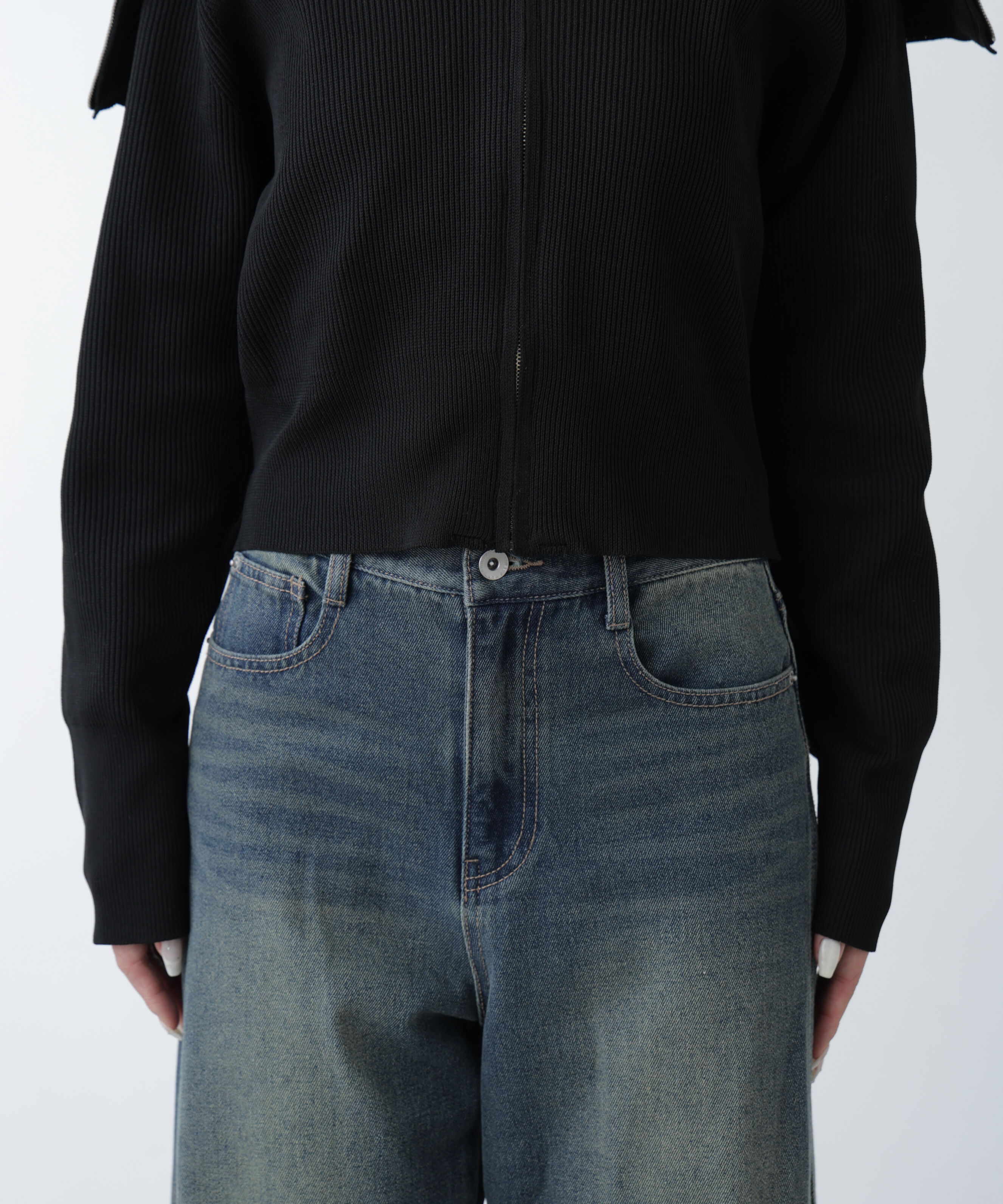  「セーラージップカーディガン」|ニット・セーター|