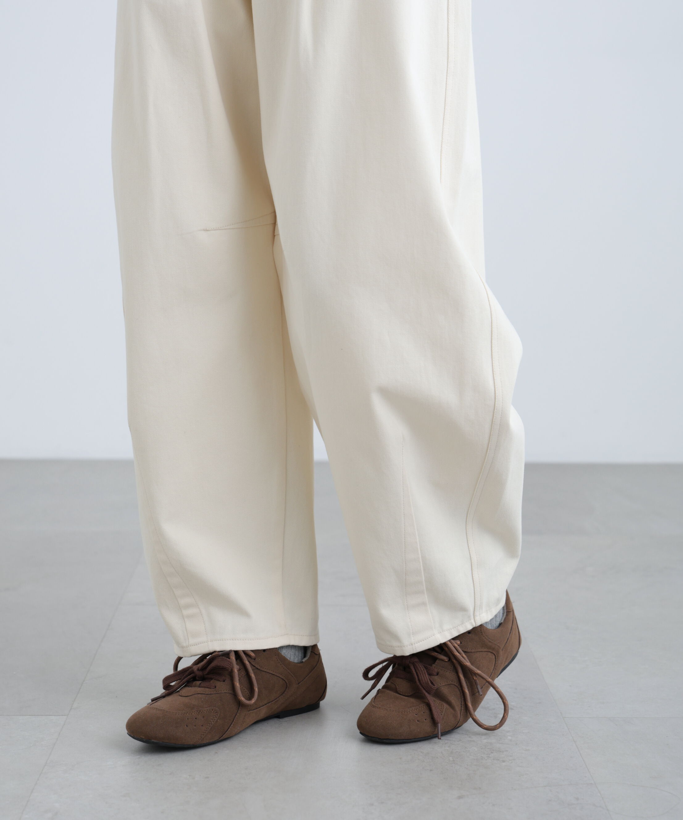  「[低身長サイズ/Sシリーズ]ウォッシュドチノカーブパンツ」|その他|