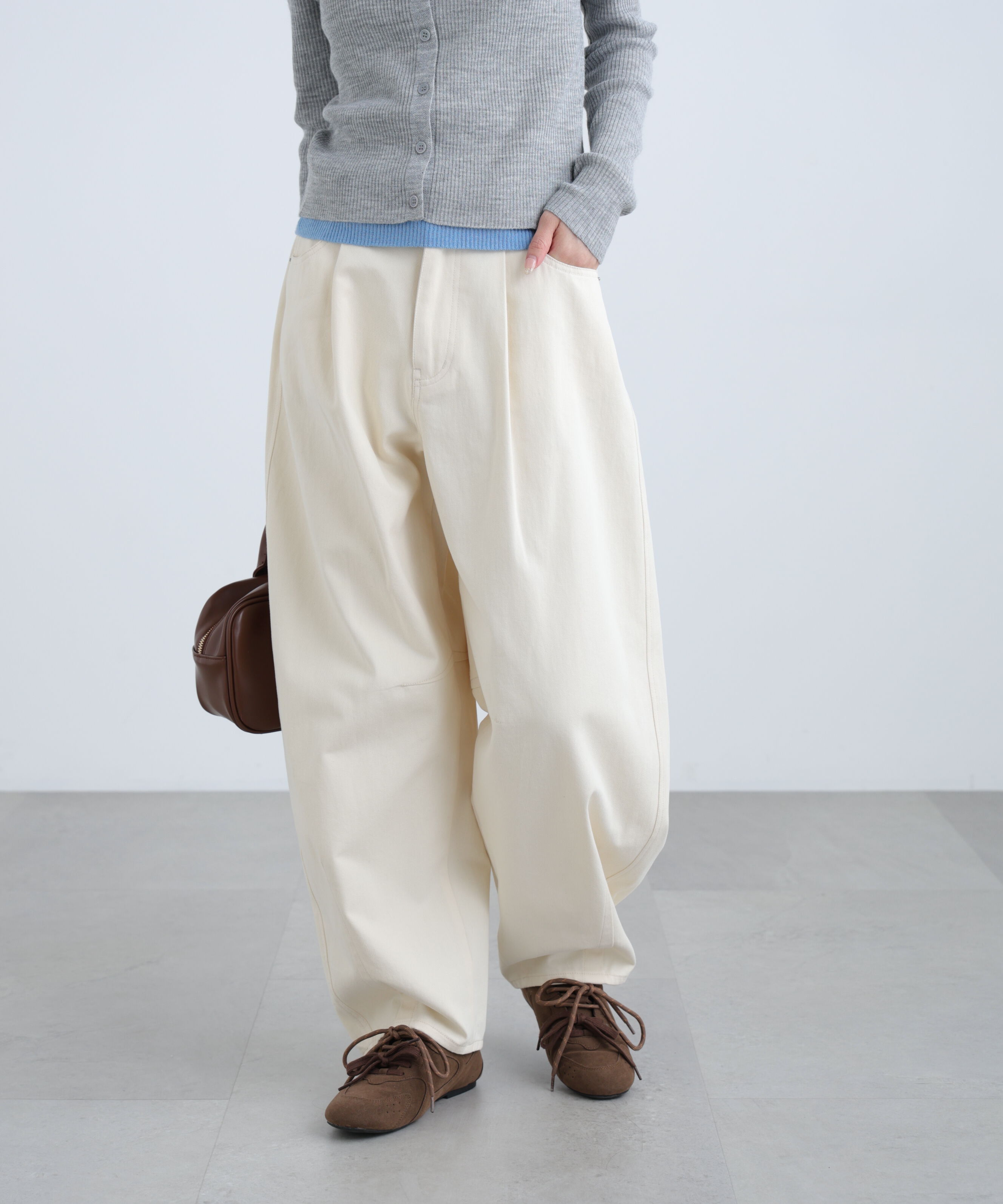  「[低身長サイズ/Sシリーズ]ウォッシュドチノカーブパンツ」|その他|