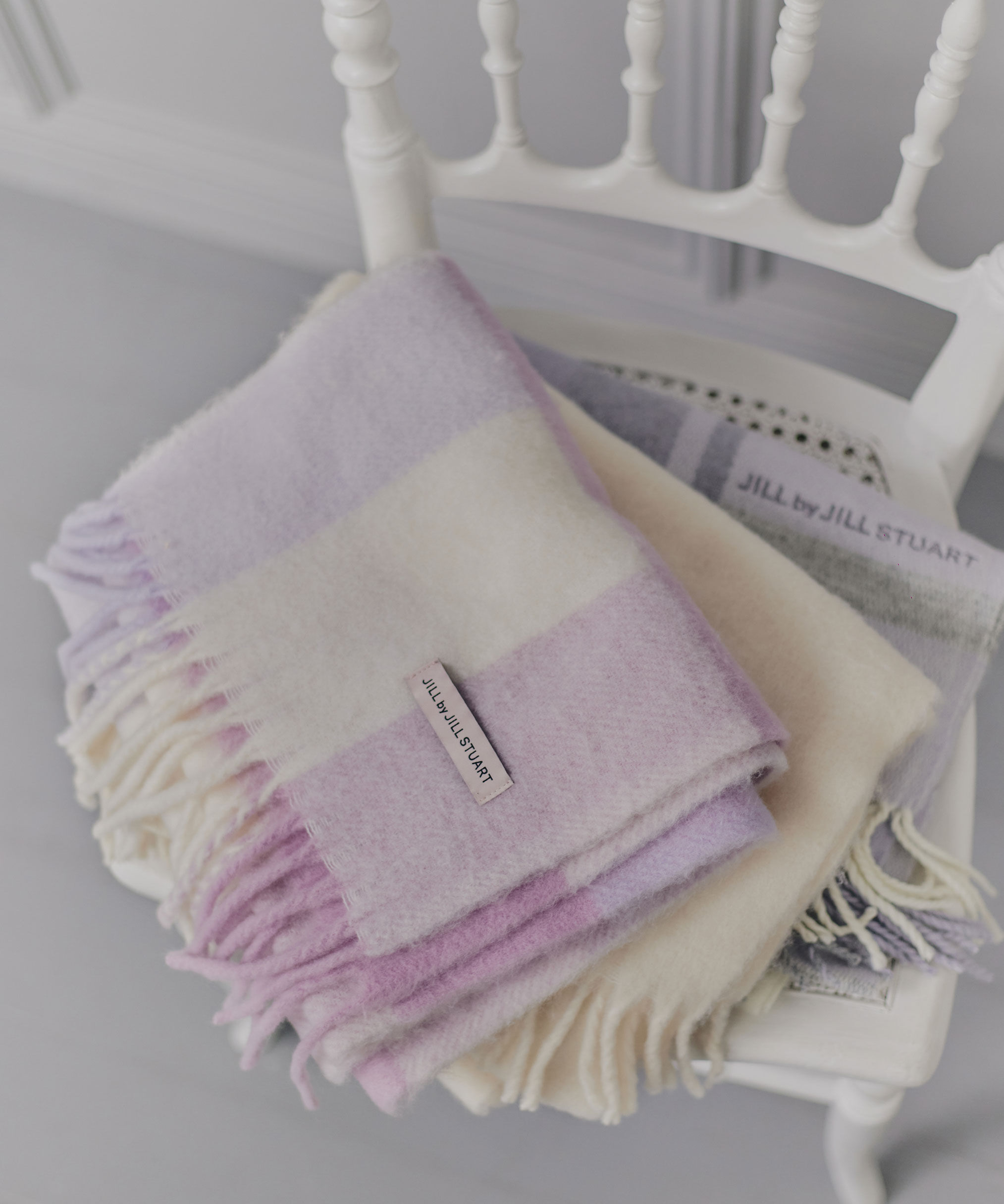  「ブロックチェックストール」|バンダナ・スカーフ|