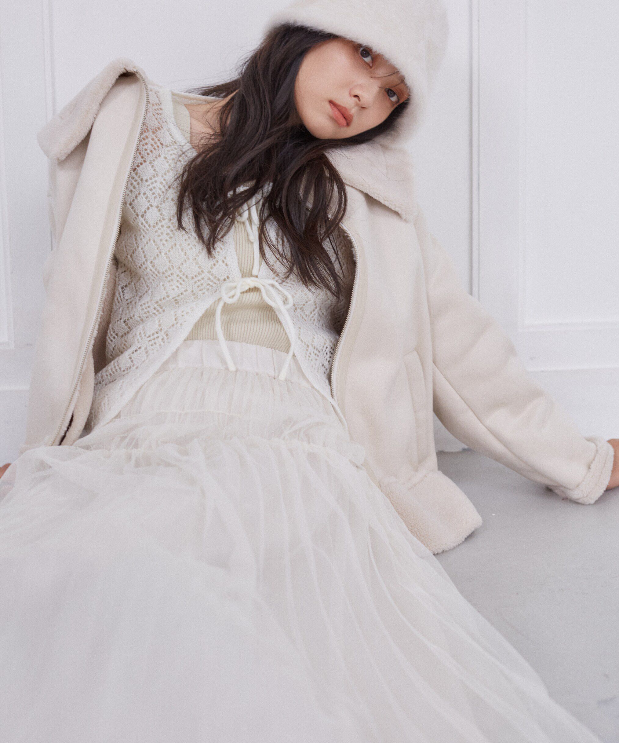 PROPORTION BODY DRESSING「シャーリングプリーツチュールスカート24AW」|スカート|