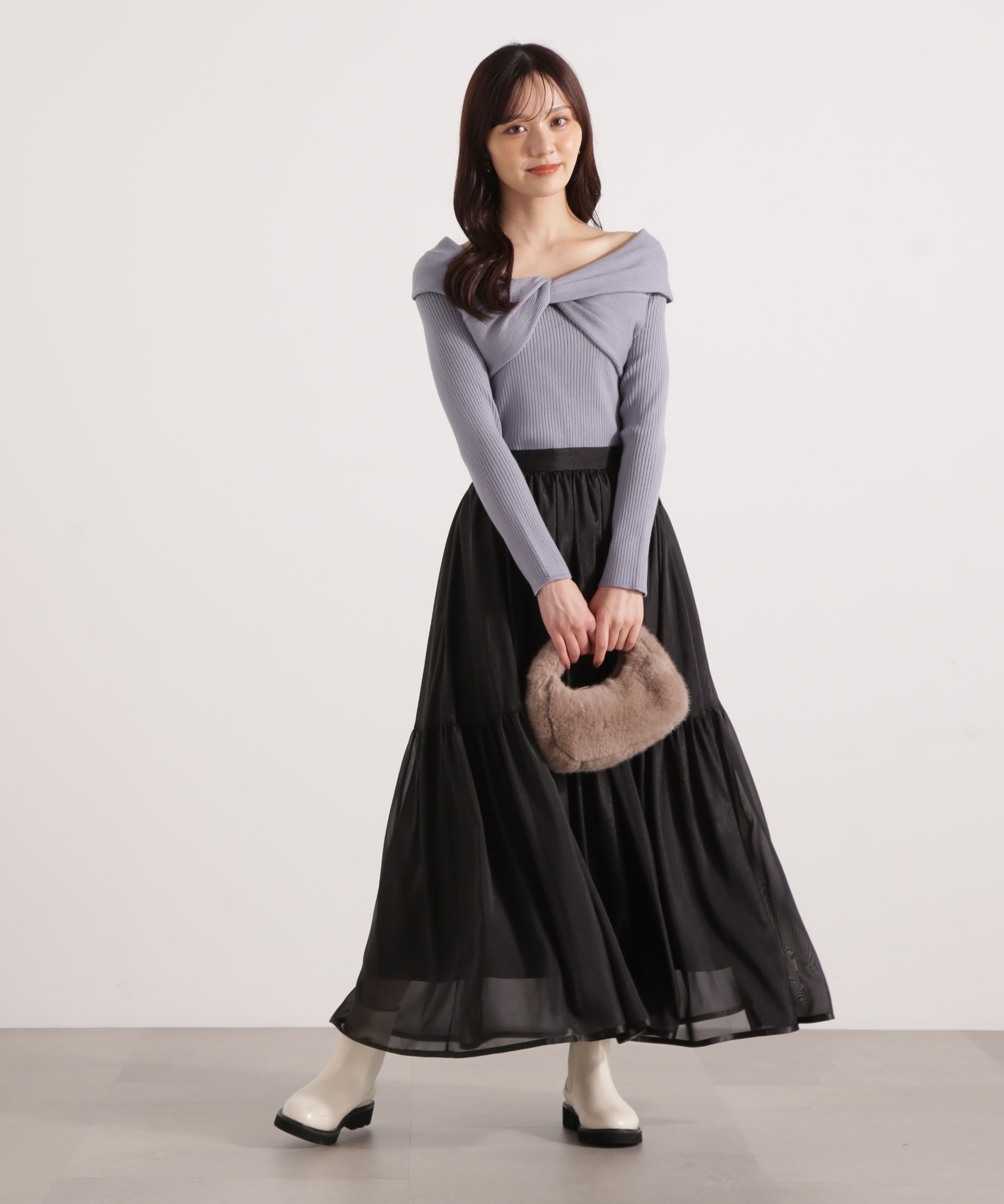 PROPORTION BODY DRESSING「シアーティアードスカート 25AW」|スカート|