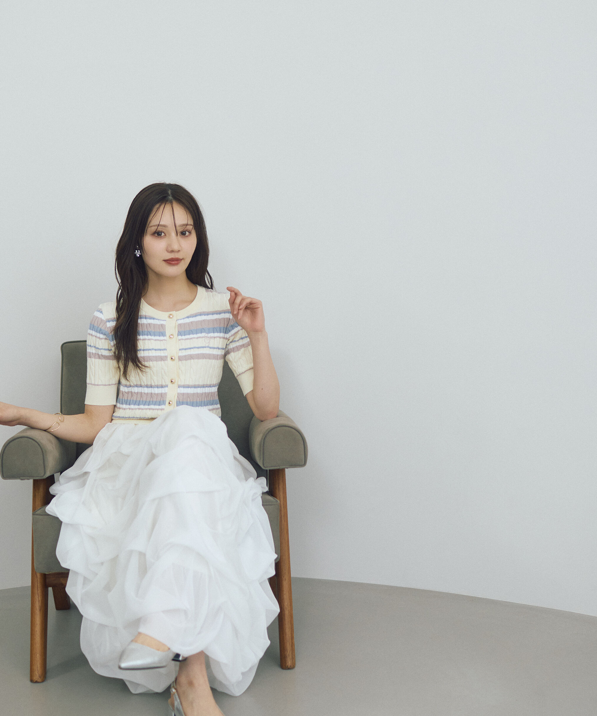 PROPORTION BODY DRESSING「＜山内ともなさんコラボ＞ケーブルカーディガン」|カーディガン|