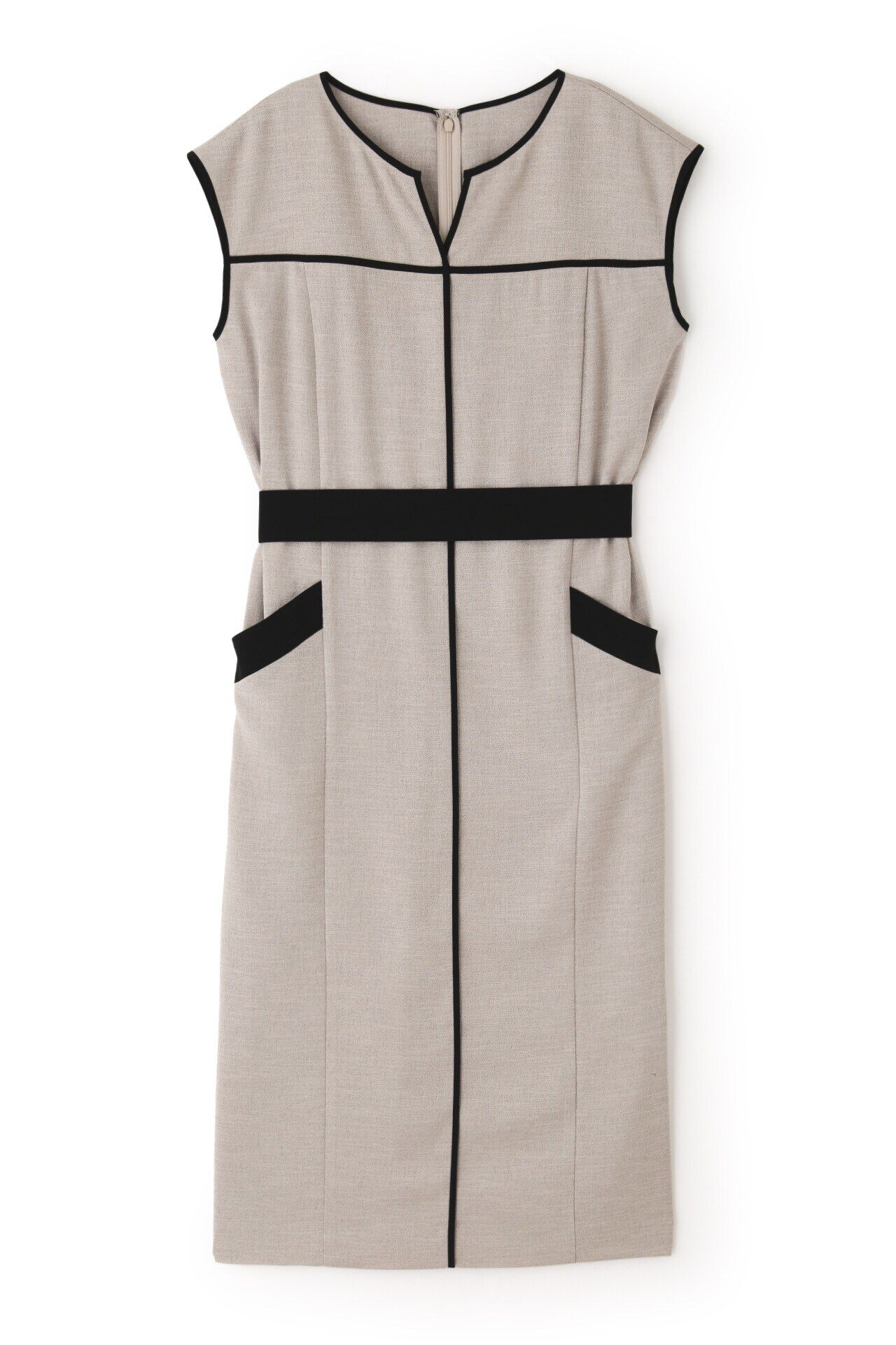  「◆バイカラーパイピングワンピース」|ワンピース|