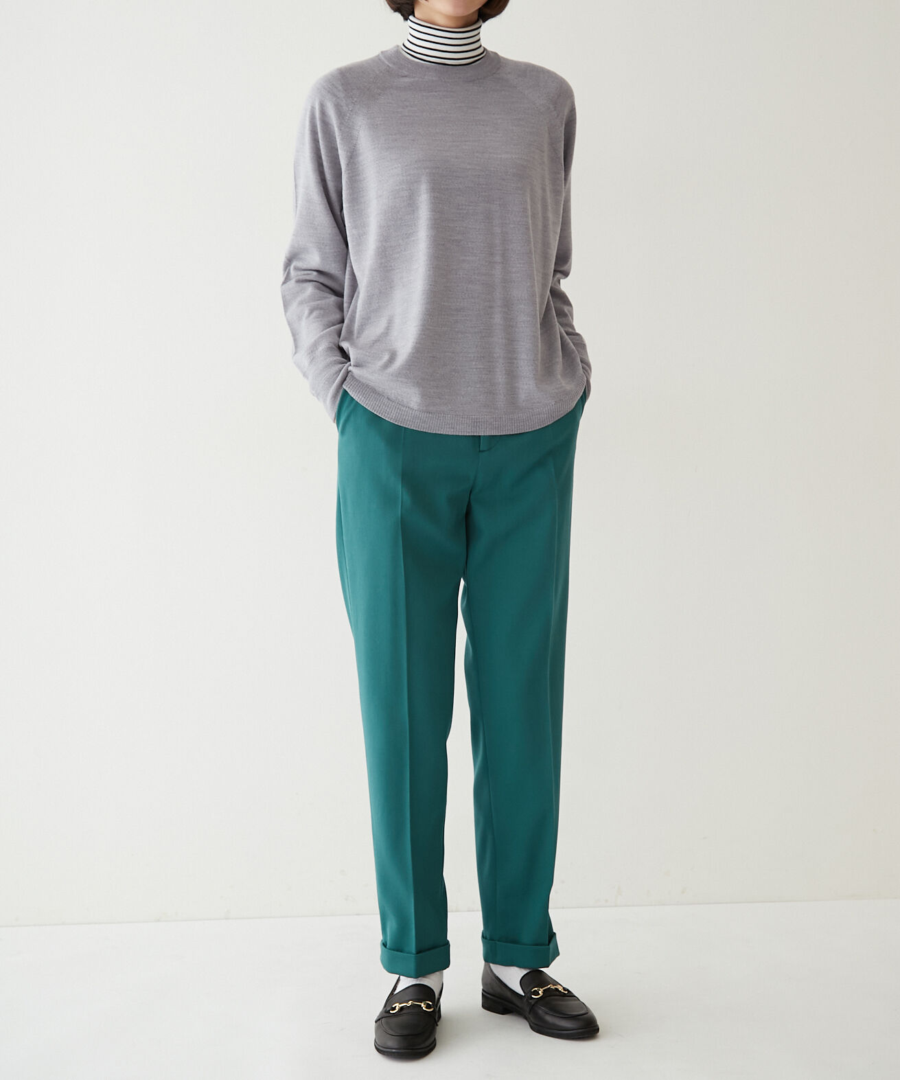  「◆ウールカラーテーパードパンツ」|その他|