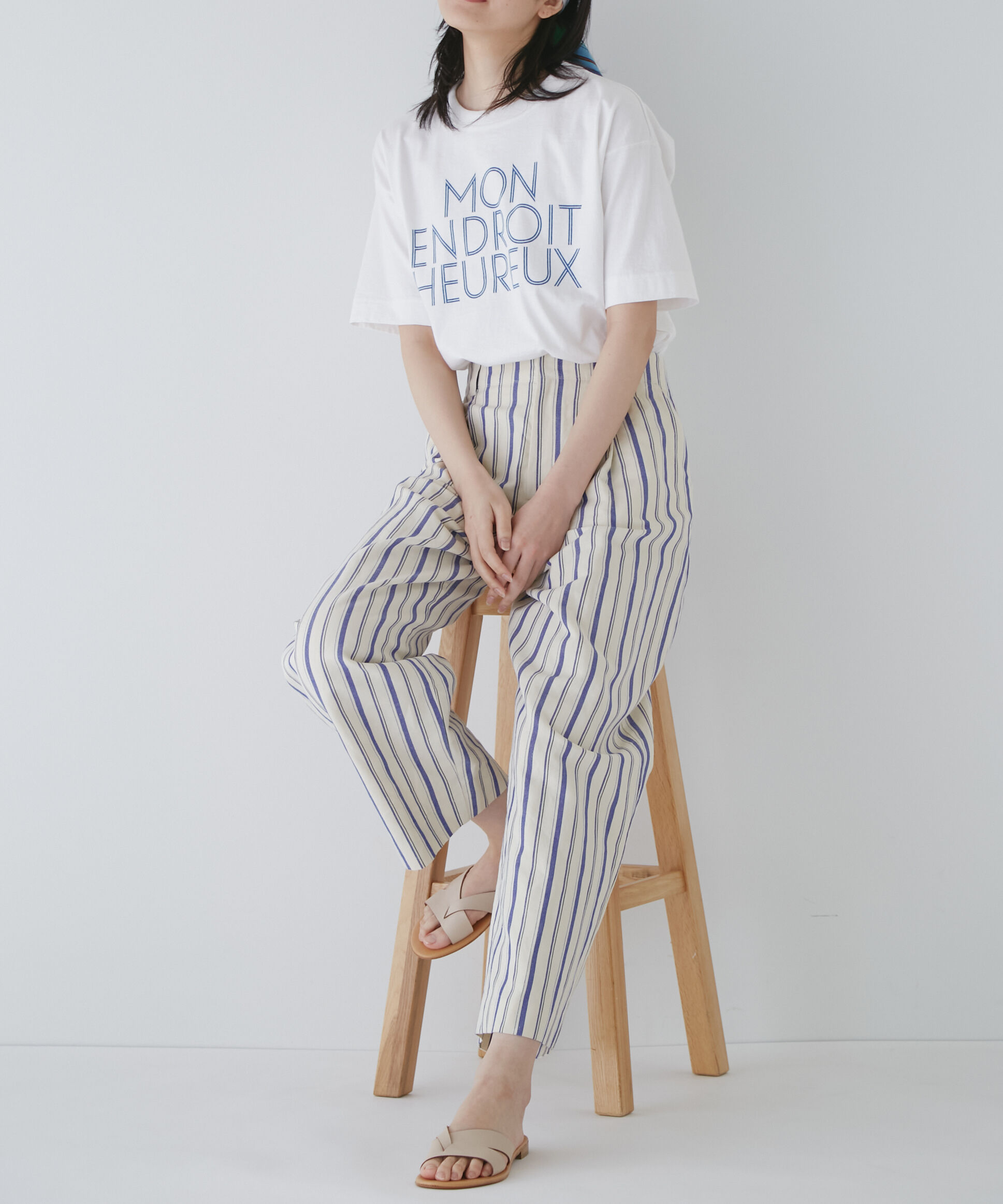  「◆綿麻ストライプパンツ」|その他|