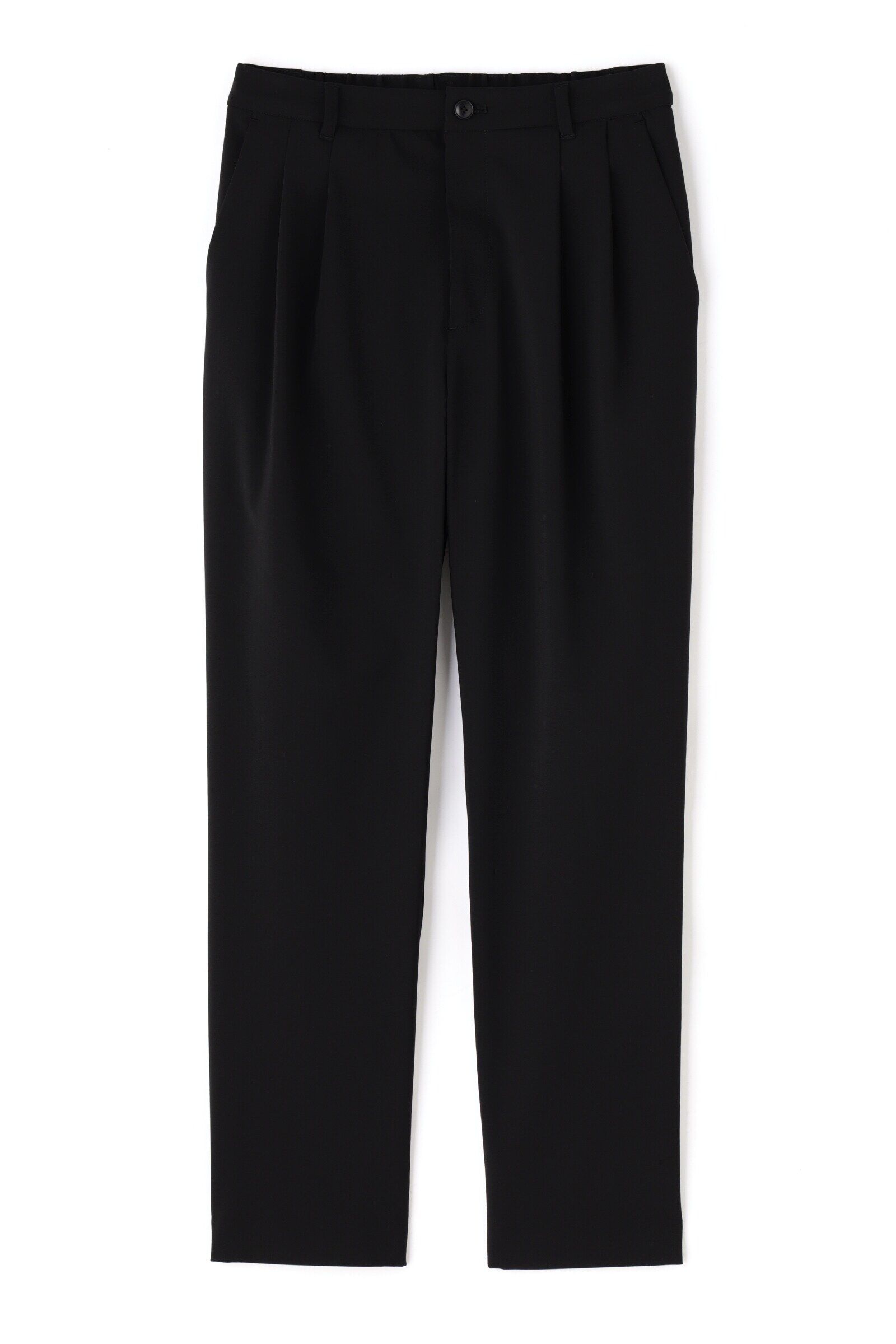  「<coco size>テーパードストレッチパンツ」|その他|ブラック