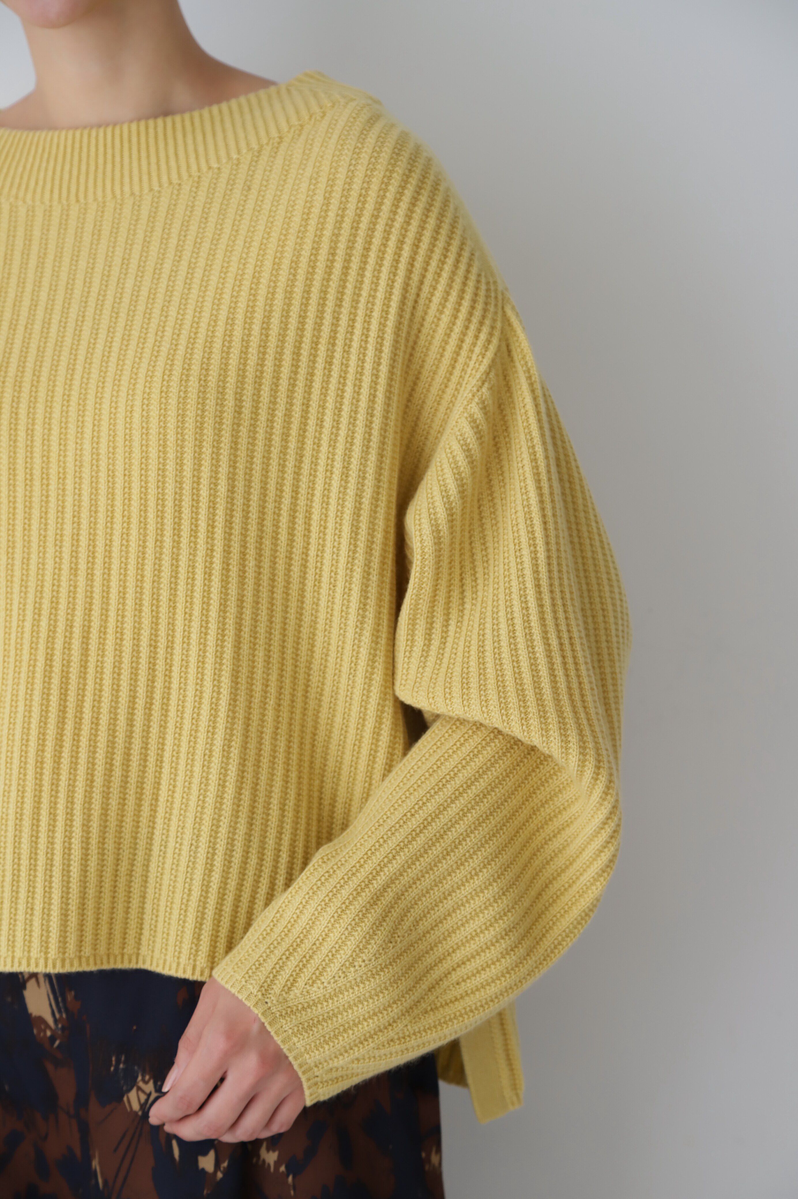  「◆ミドルゲージ地柄ニット」|ニット・セーター|