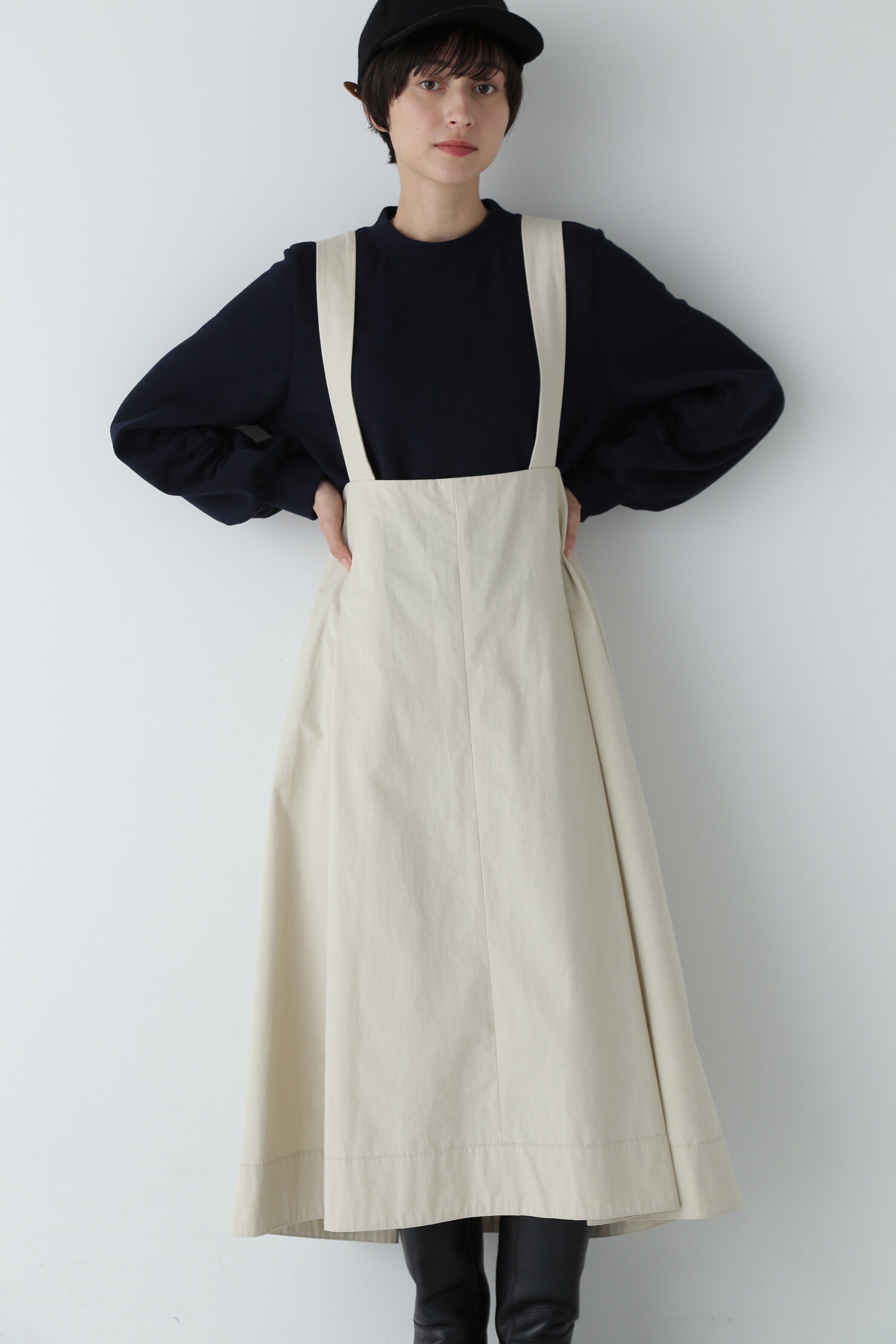  「コットンウェザーワッシャーワンピース」|ワンピース|