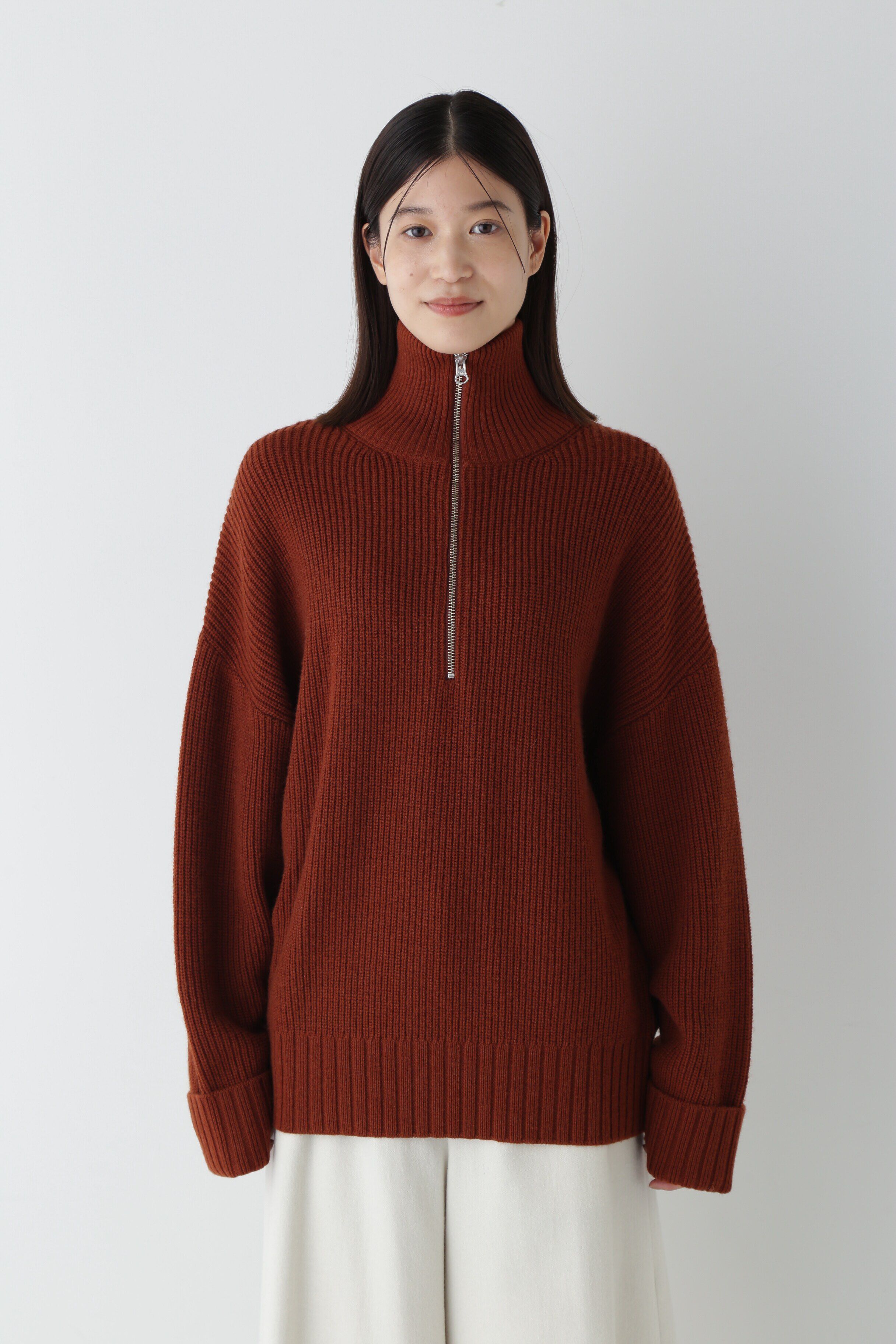  「◆ウールミックス片畦プルオーバー」|ニット・セーター|