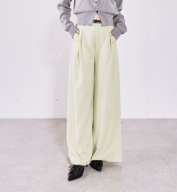 archives「ベルト付カラータックスラックス」|チノ|