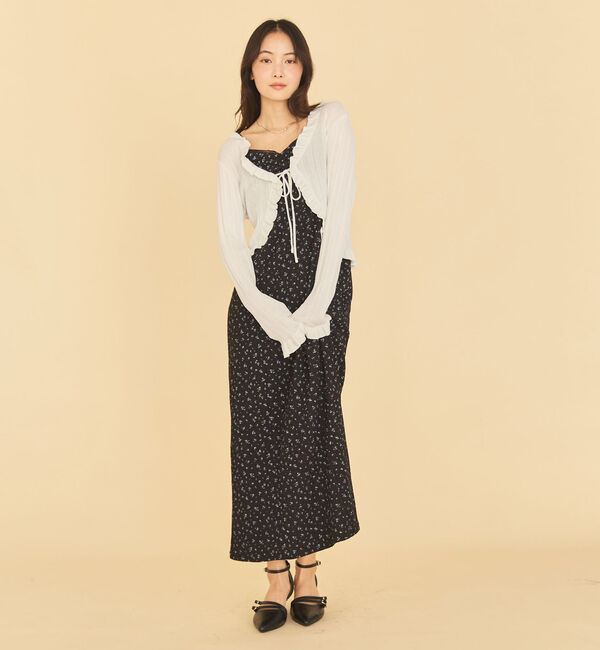 archives「レーストリム花柄キャミワンピース」|ワンピース|