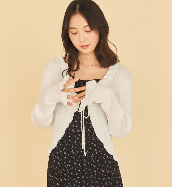 archives「レーストリム花柄キャミワンピース」|ワンピース|