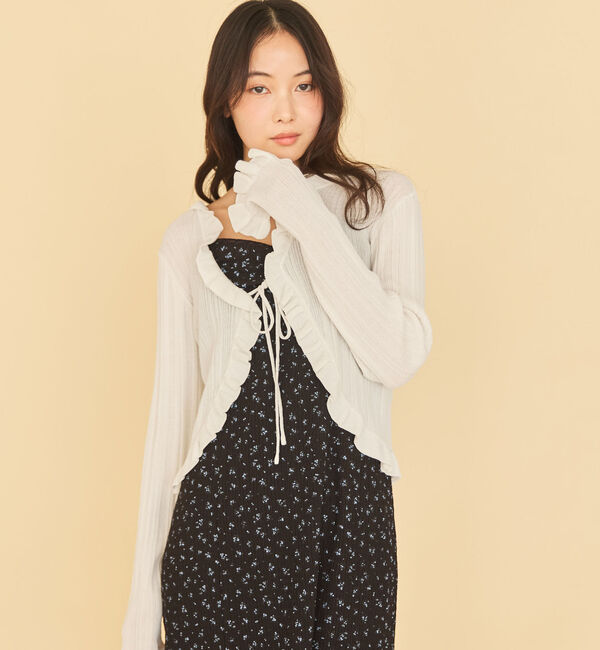 archives「レーストリム花柄キャミワンピース」|ワンピース|