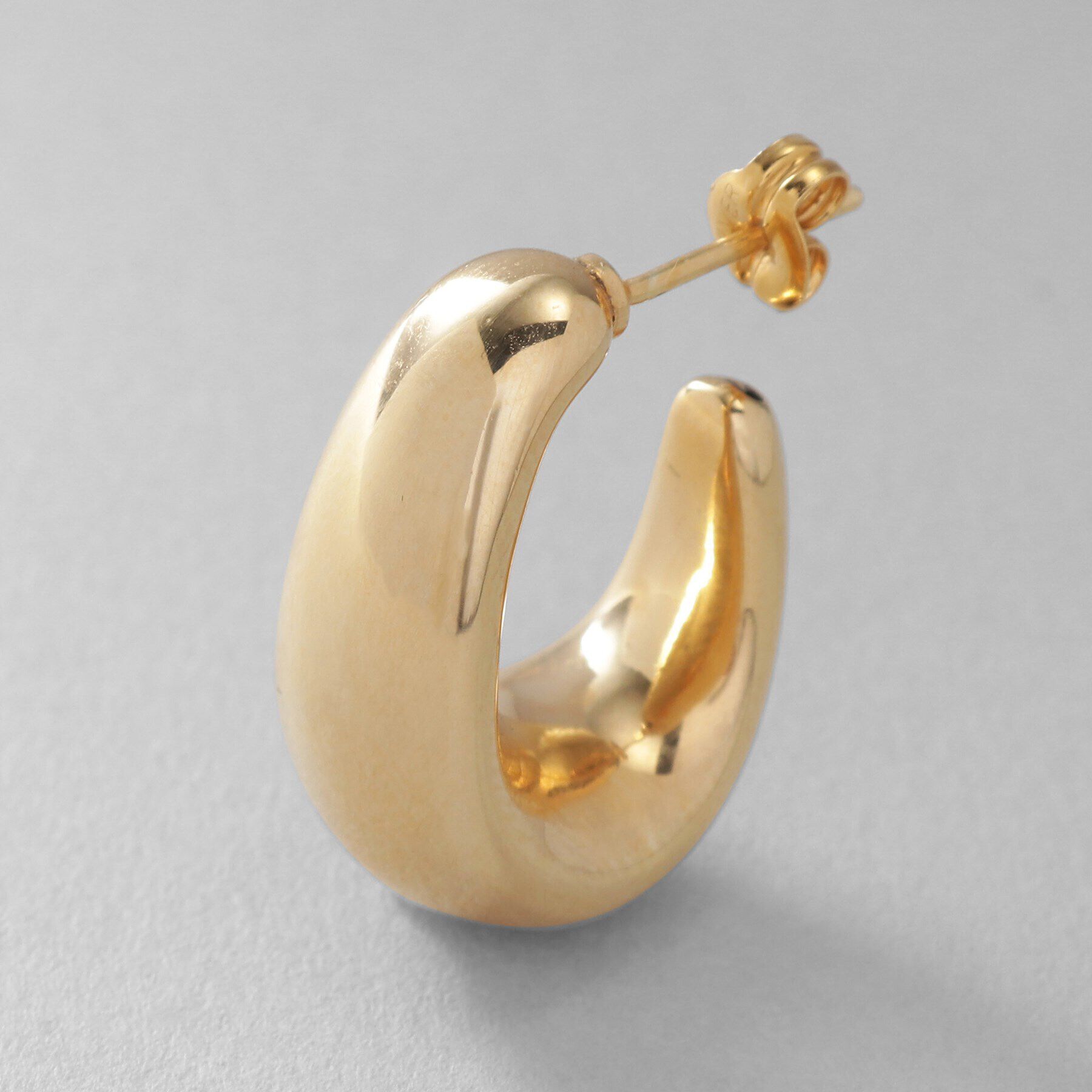 COCOSHNIK ONKITSCH「シルバー ホロウフープ ドロップピアス GP」|ピアス|