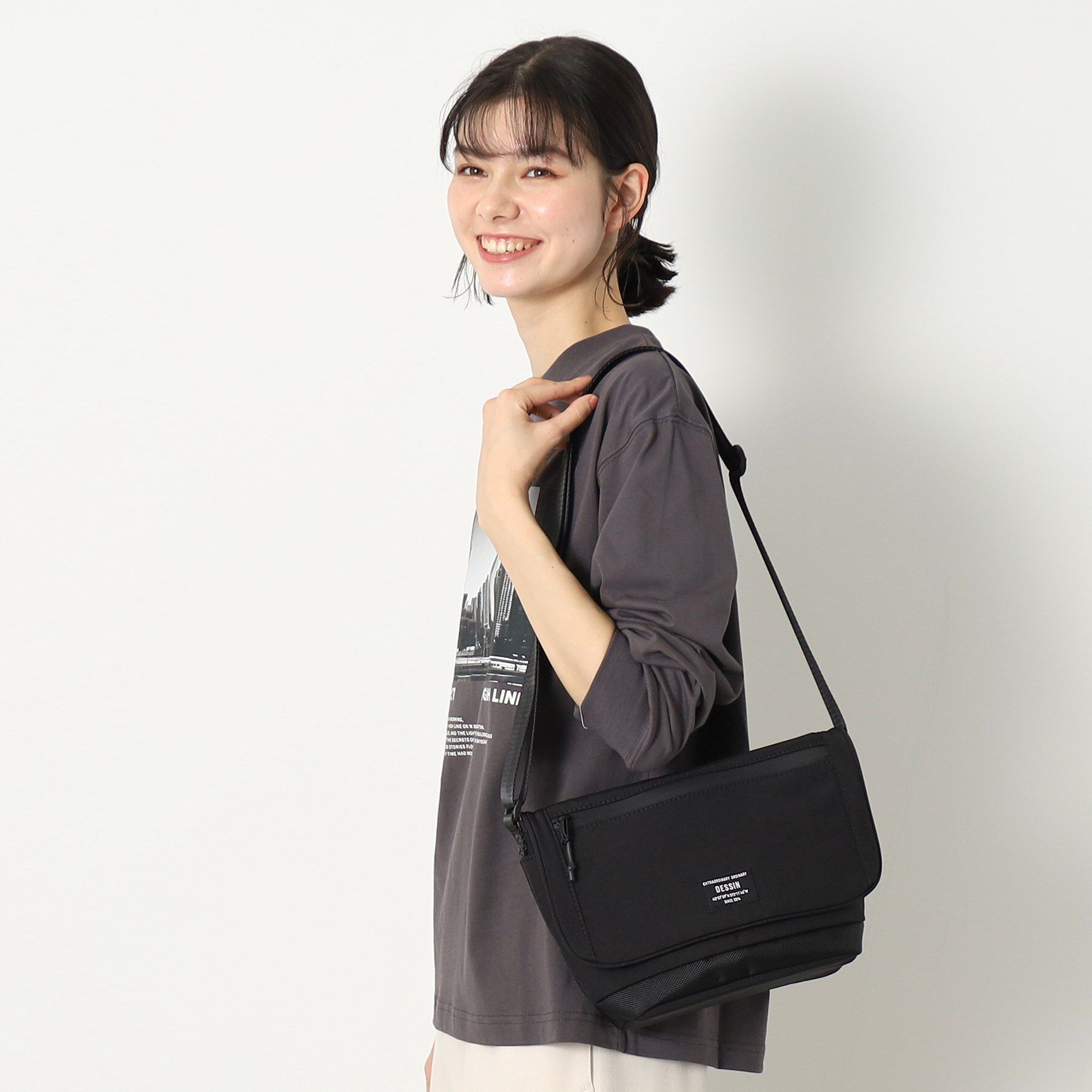 Dessin「ナイロンメッセンジャー」|ショルダー・メッセンジャー|ブラック(019)