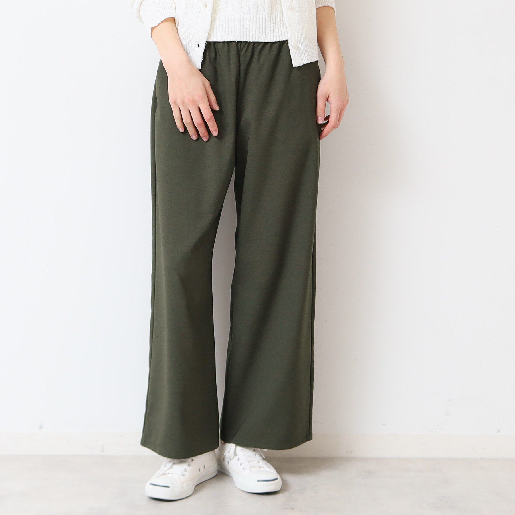 Dessin「【ウエストゴム・洗える】ドロストリラックスパンツ（XS～L）」|その他|