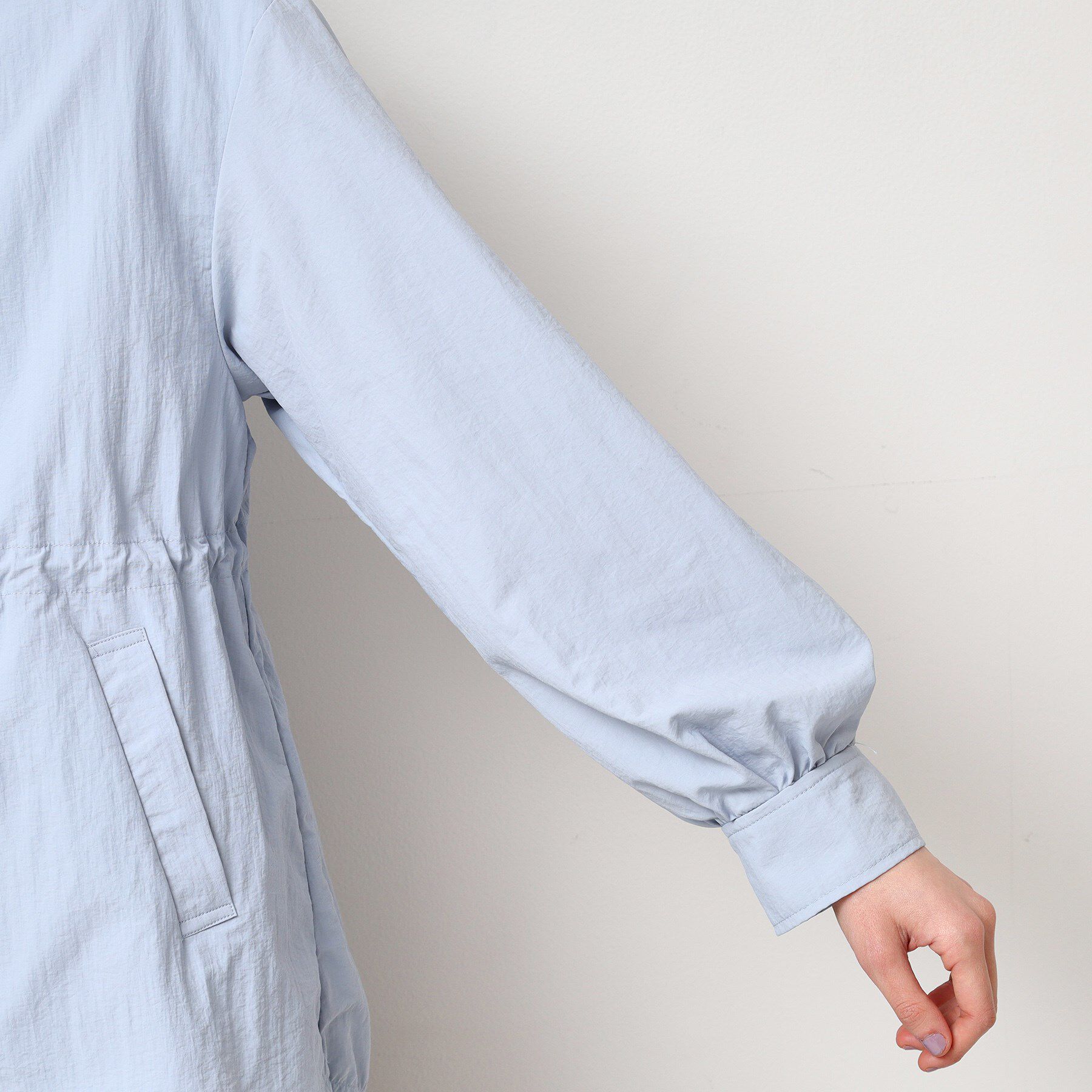 Dessin「ドロストフーデットライトブルゾン（S～L）」|ブルゾン・スタジャン|