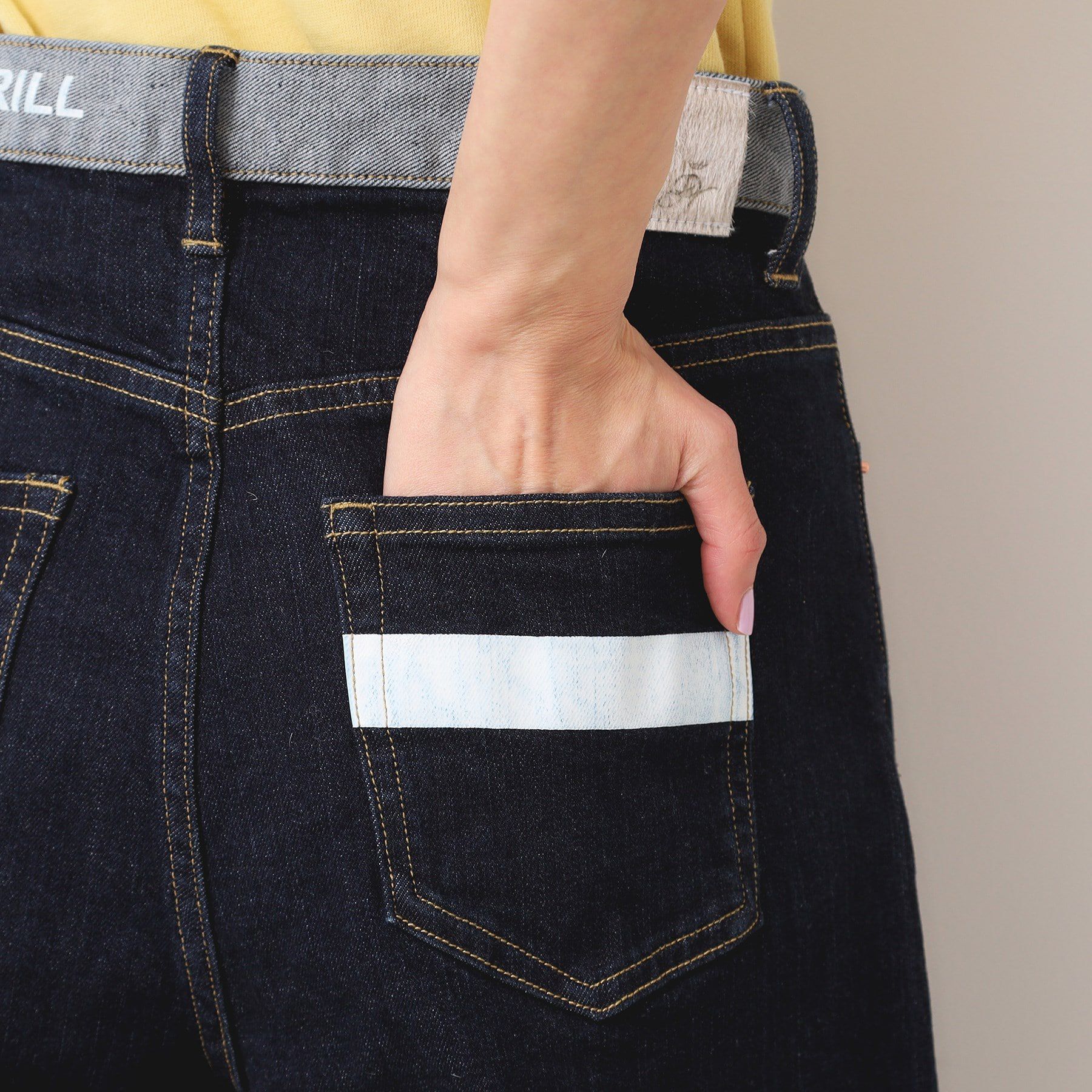 Dessin「【洗える】デニムカーブパンツ」|デニム|