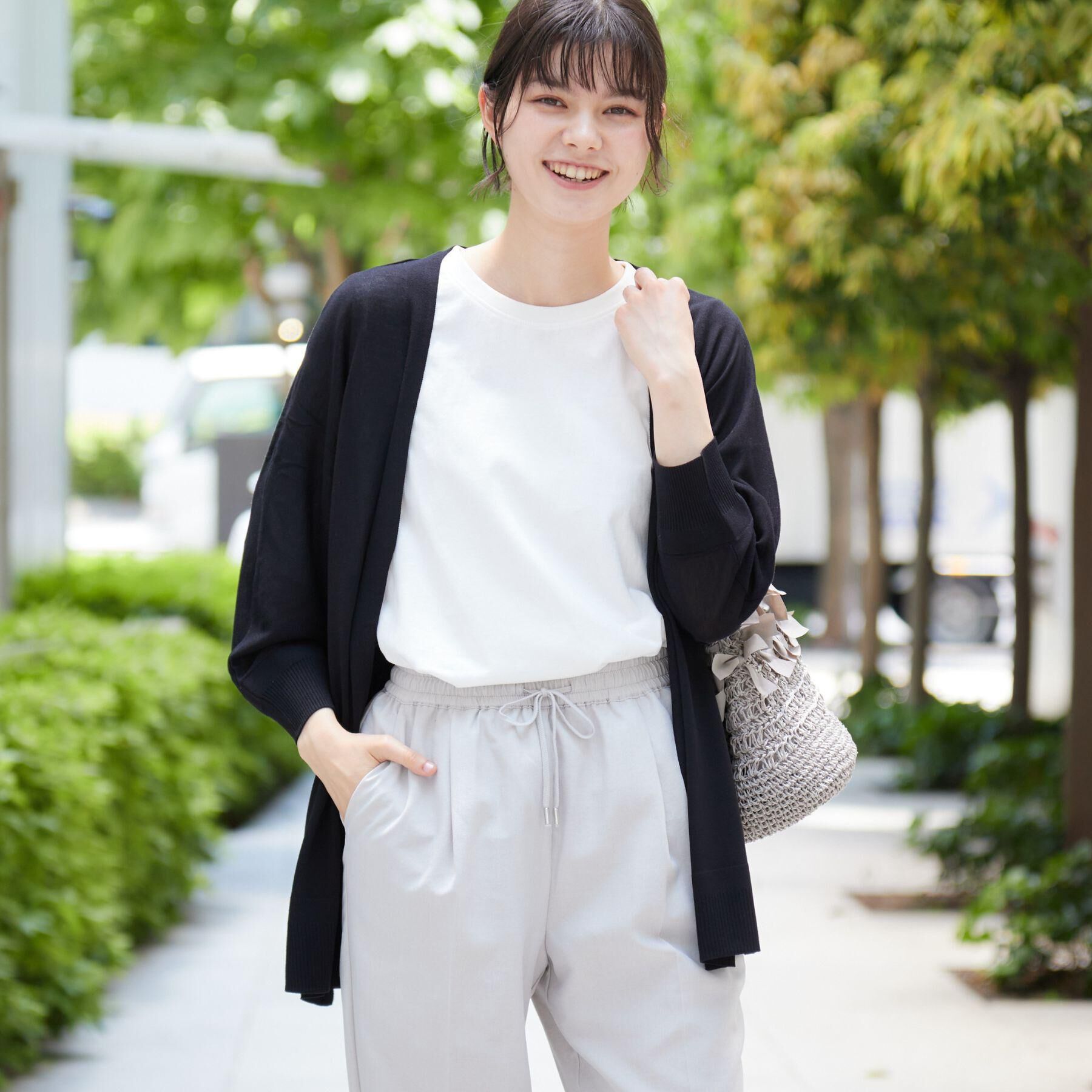 Dessin「【接触冷感・洗える】ドルマンスリーブひんやりカーディガン（S～L）」|カーディガン|