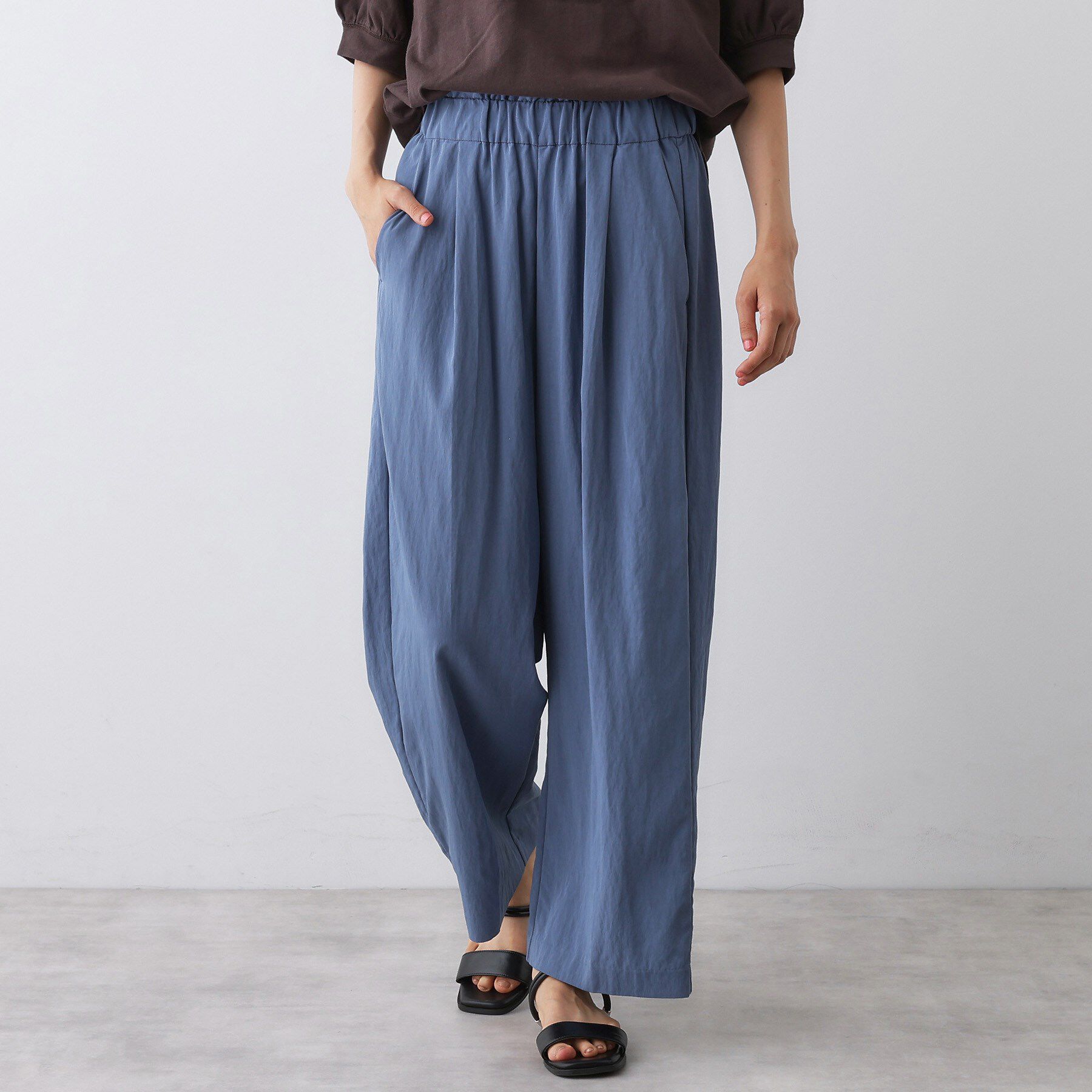 Dessin「【ウエストゴム/洗える】リラクシーナイロンパンツ」|その他|