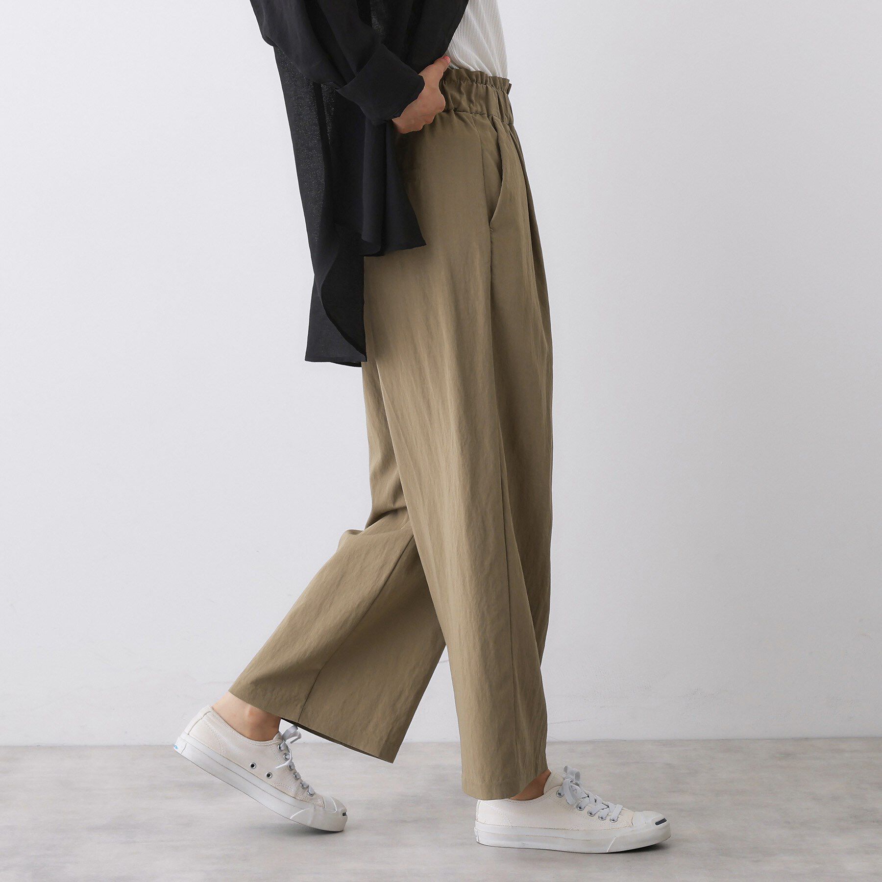 Dessin「【ウエストゴム/洗える】リラクシーナイロンパンツ」|その他|