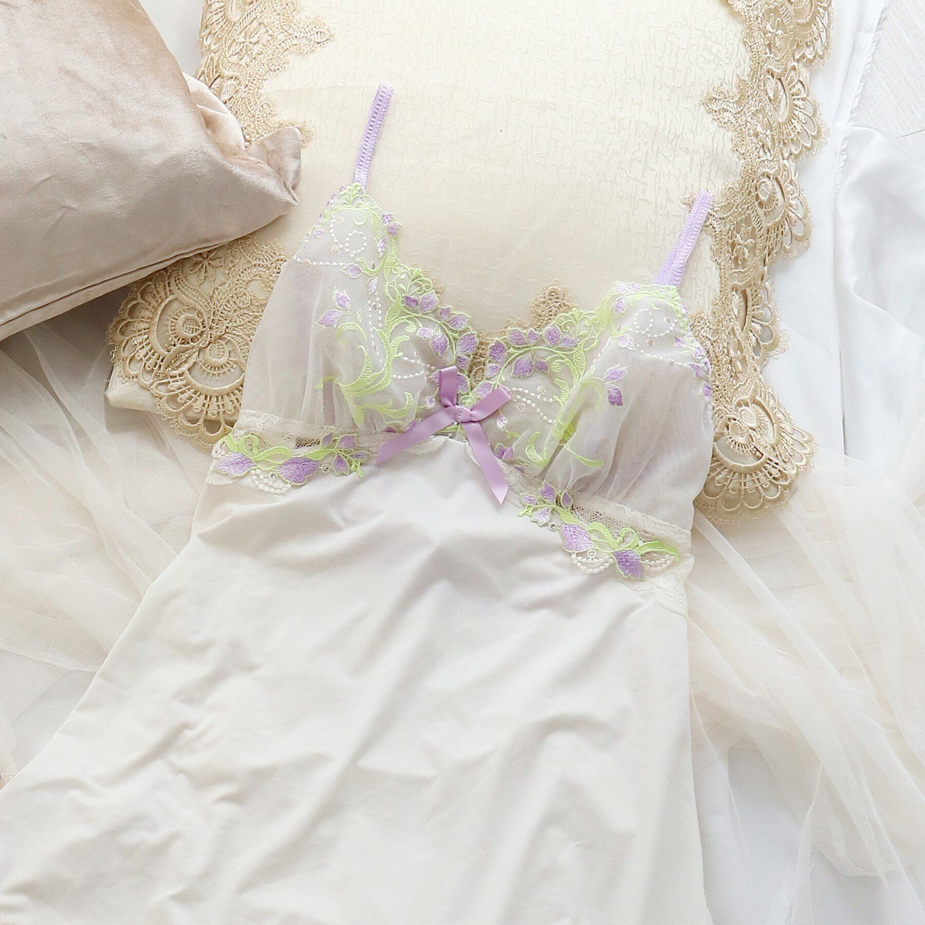 Risa Magli「アナベル スリップ」|キャミソール|パープル(080)