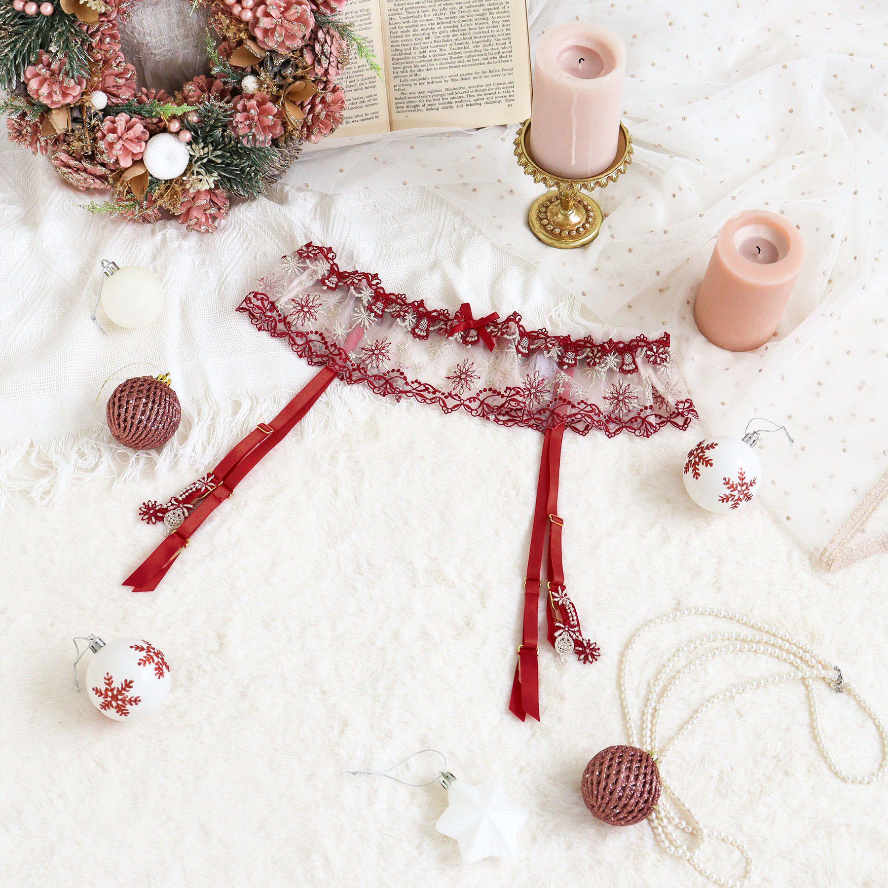 Risa Magli「【ルビー】 ガーターベルト」|インナー|レッド(061)