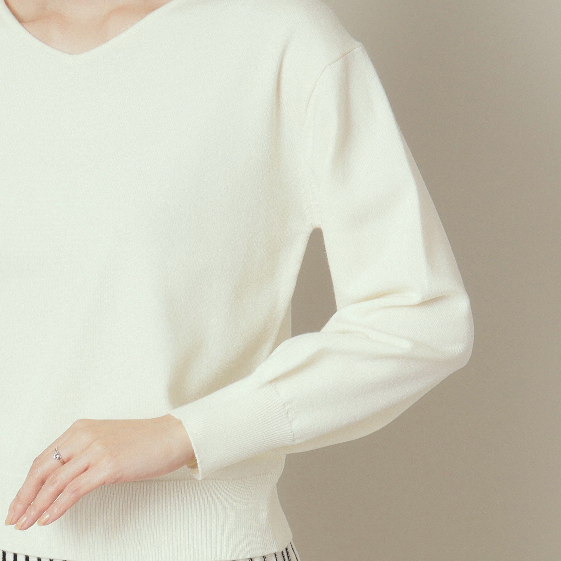 ITS&rsquo;DEMO「【通勤／手洗い可】Vネック&times;フレアスカートセットアップ」|スーツ|