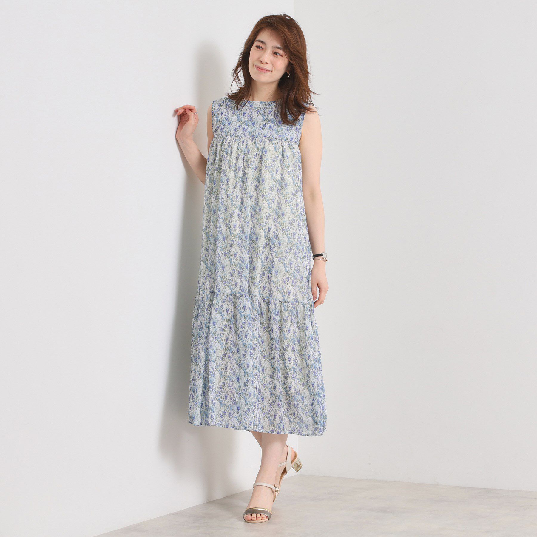 ITS&rsquo;DEMO「【洗濯機OK】マキシ丈ワンピース」|ワンピース|