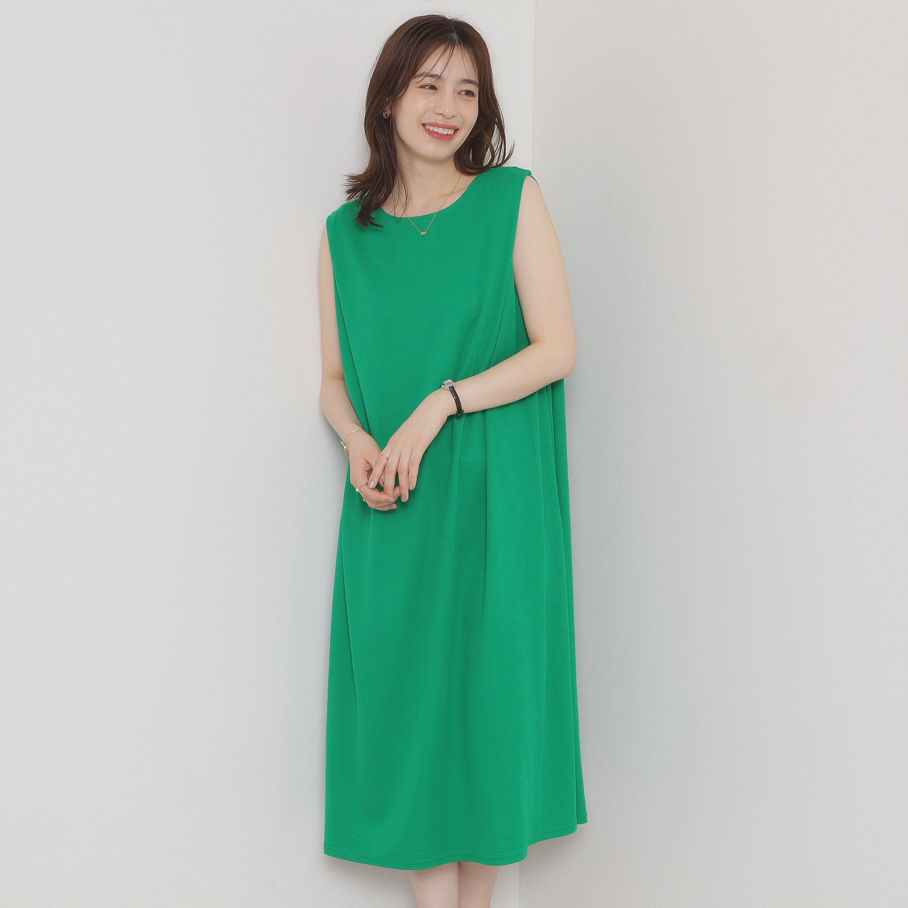 ITS&rsquo;DEMO「【接触冷感／洗濯機OK】カノコカットタックワンピース」|ワンピース|