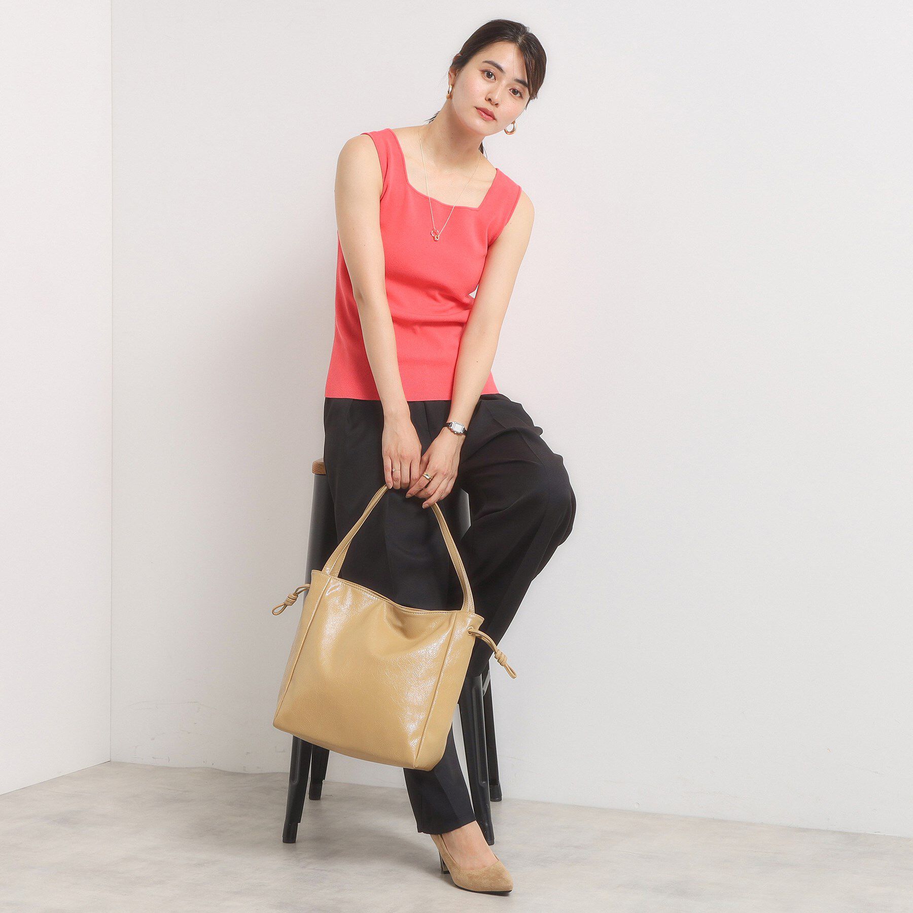 ITS&rsquo;DEMO「ヴィンテージ合皮トート」|トートバッグ|