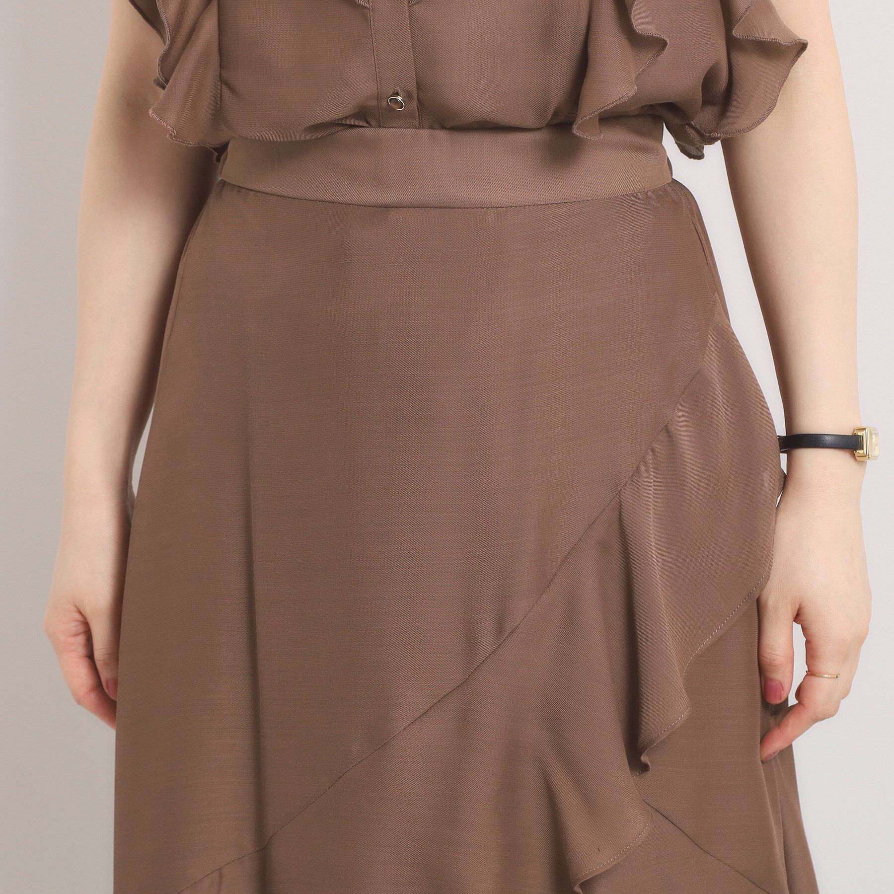 ITS&rsquo;DEMO「【手洗い可／セットアップ可】シアーフリルスカート」|スカート|