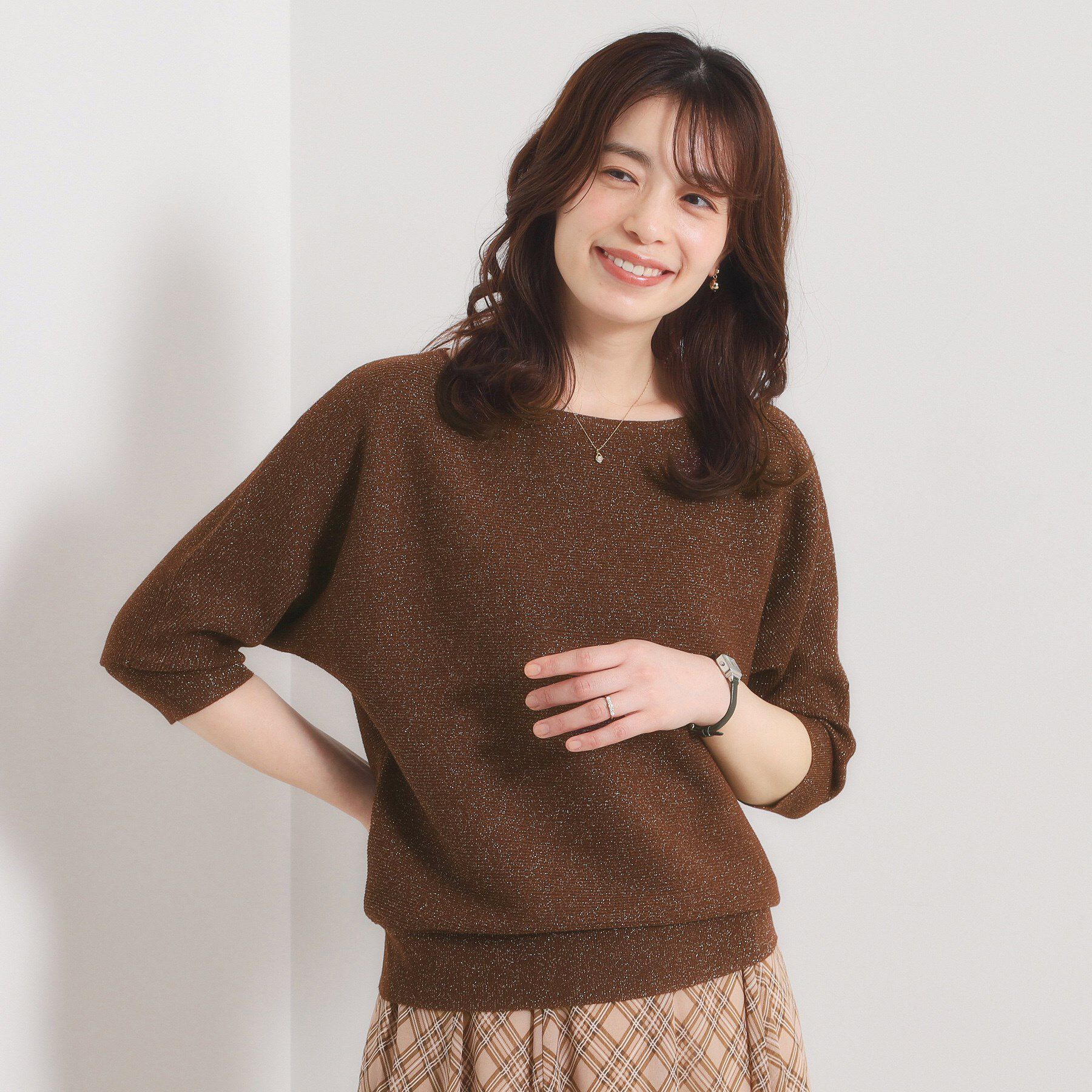 ITS&rsquo;DEMO「【手洗い可】ラメドルマンニット」|ニット・セーター|