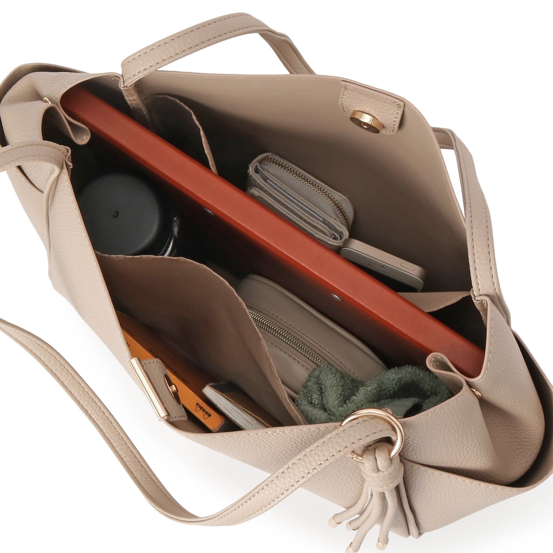 ITS&rsquo;DEMO「【通勤】タッセル付き変形A4トート」|トートバッグ|