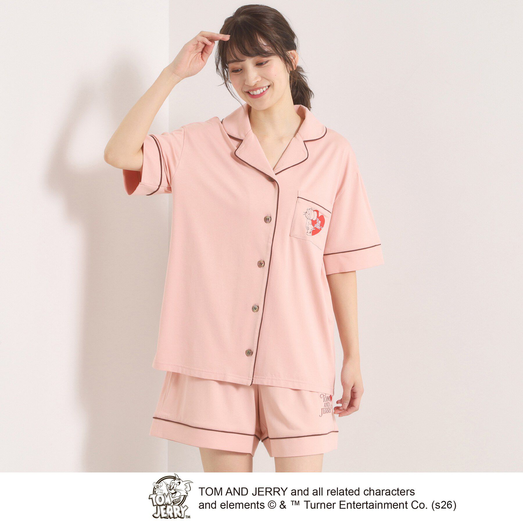 ITS&rsquo;DEMO「TOM AND JERRY パジャマ」|ルームウェア|ピンク(071)