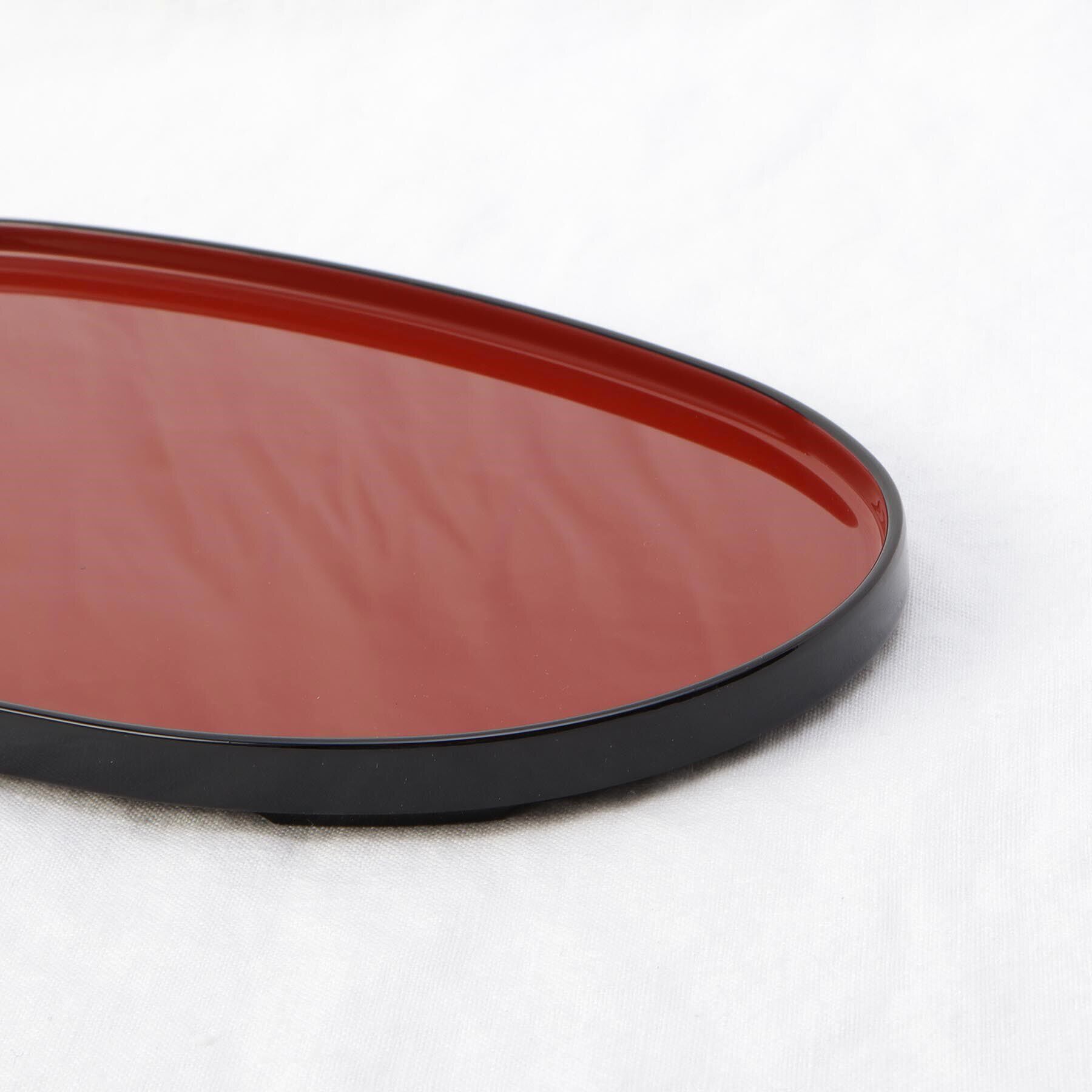 212 KITCHEN STORE「ハレとケ 越前塗り 小判型 おぼん　茜朱」|食器・キッチングッズ|