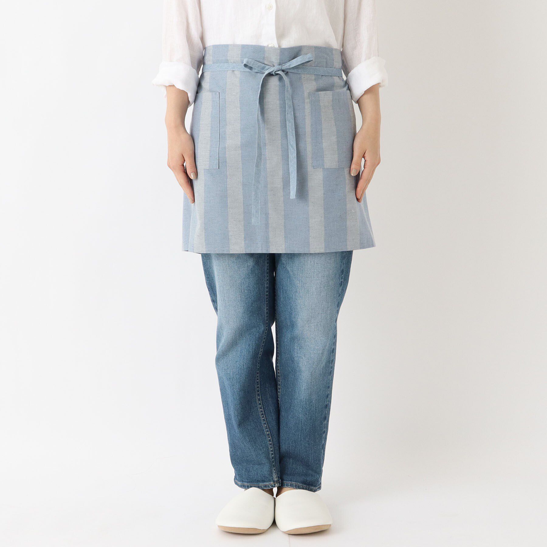 212 KITCHEN STORE「サーキュリック カフェエプロン ストライプ ＜212Kオリジナル＞」|食器・キッチングッズ|