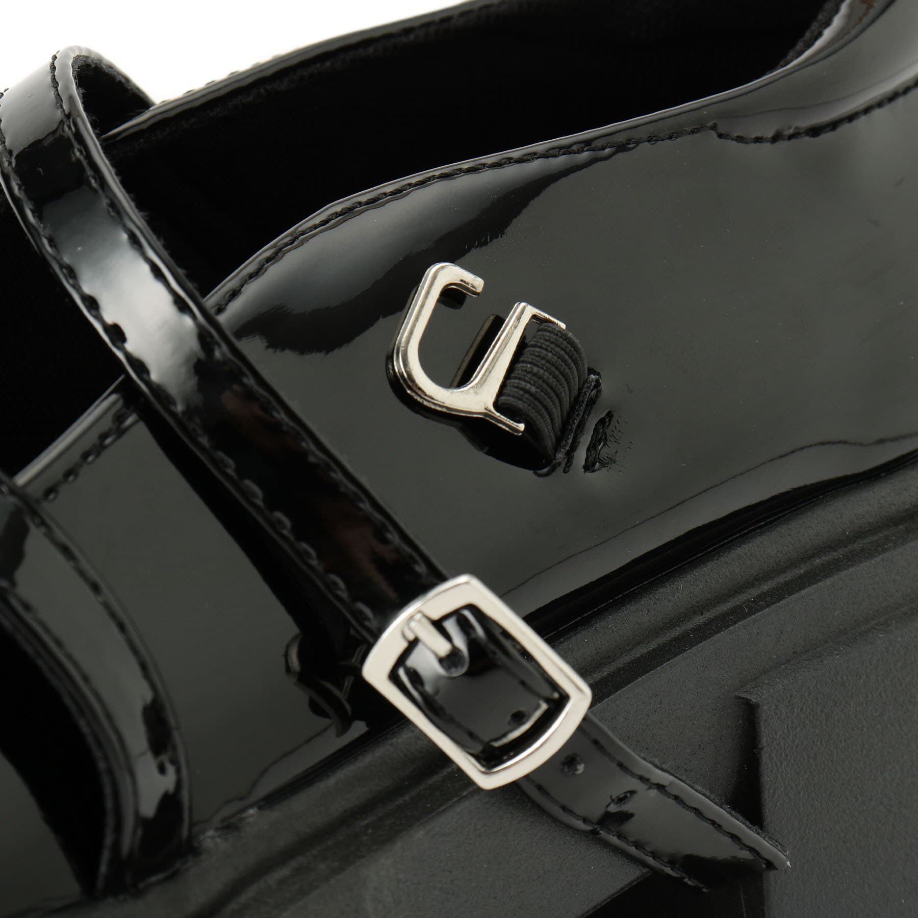 csT&P「厚底 リボン付きダブルストラップパンプス」|パンプス|