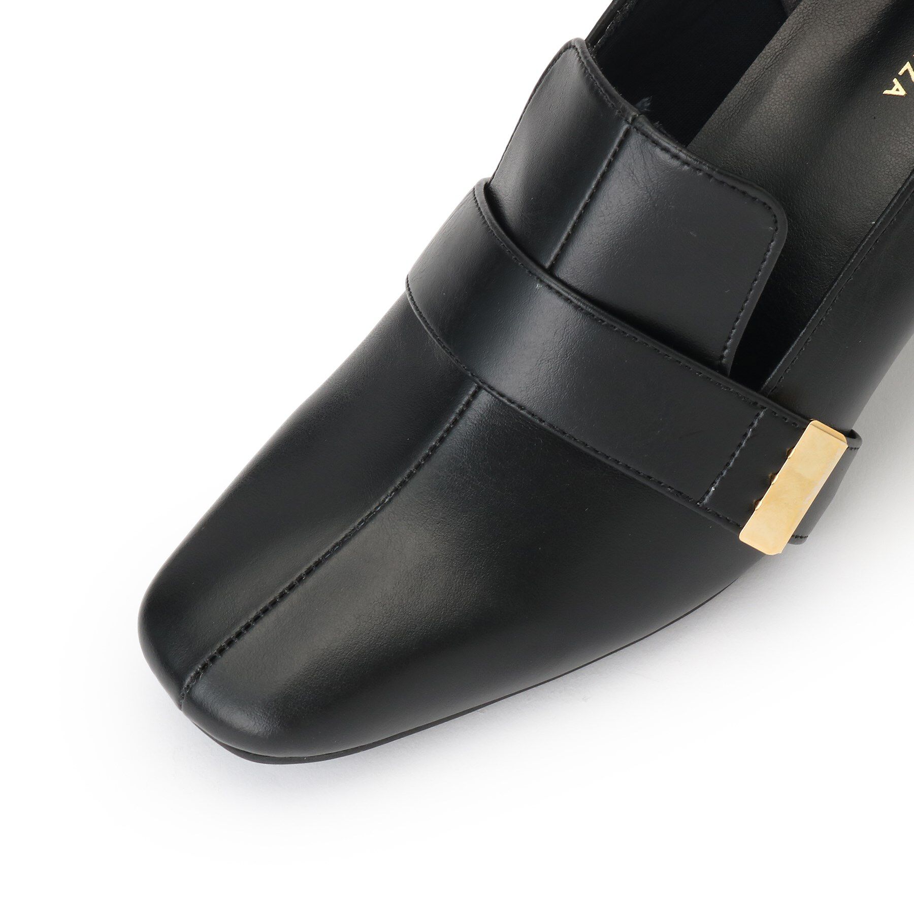 ESPERANZA「スクエアブロックヒールベルトローファー レイン対応」|パンプス|