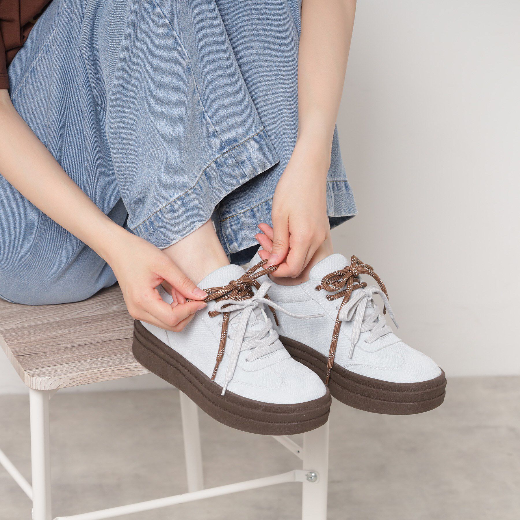 ESPERANZA「ミックスシューレーススニーカー」|スニーカー|