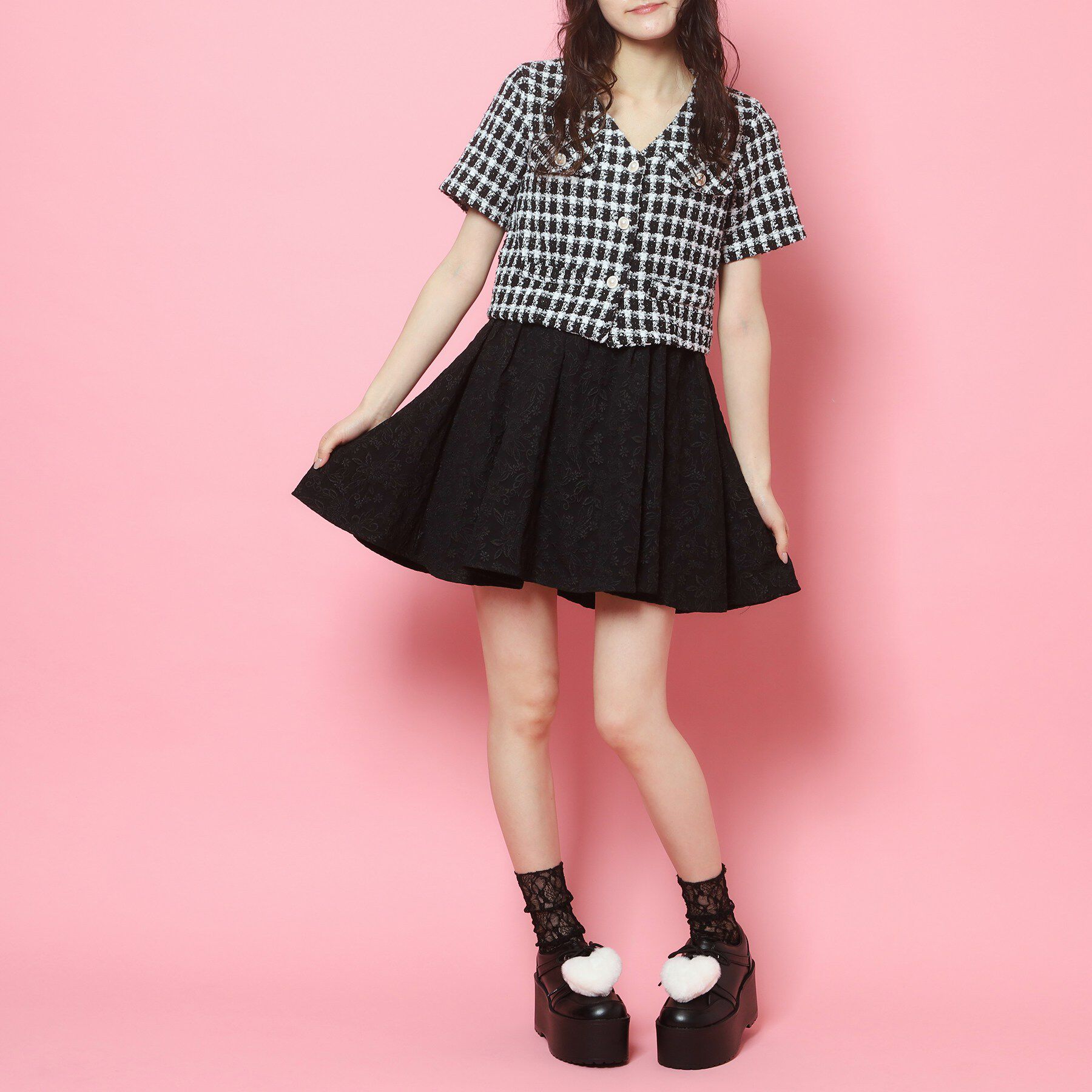 csT&P「ハートチャーム付き厚底」|スニーカー|