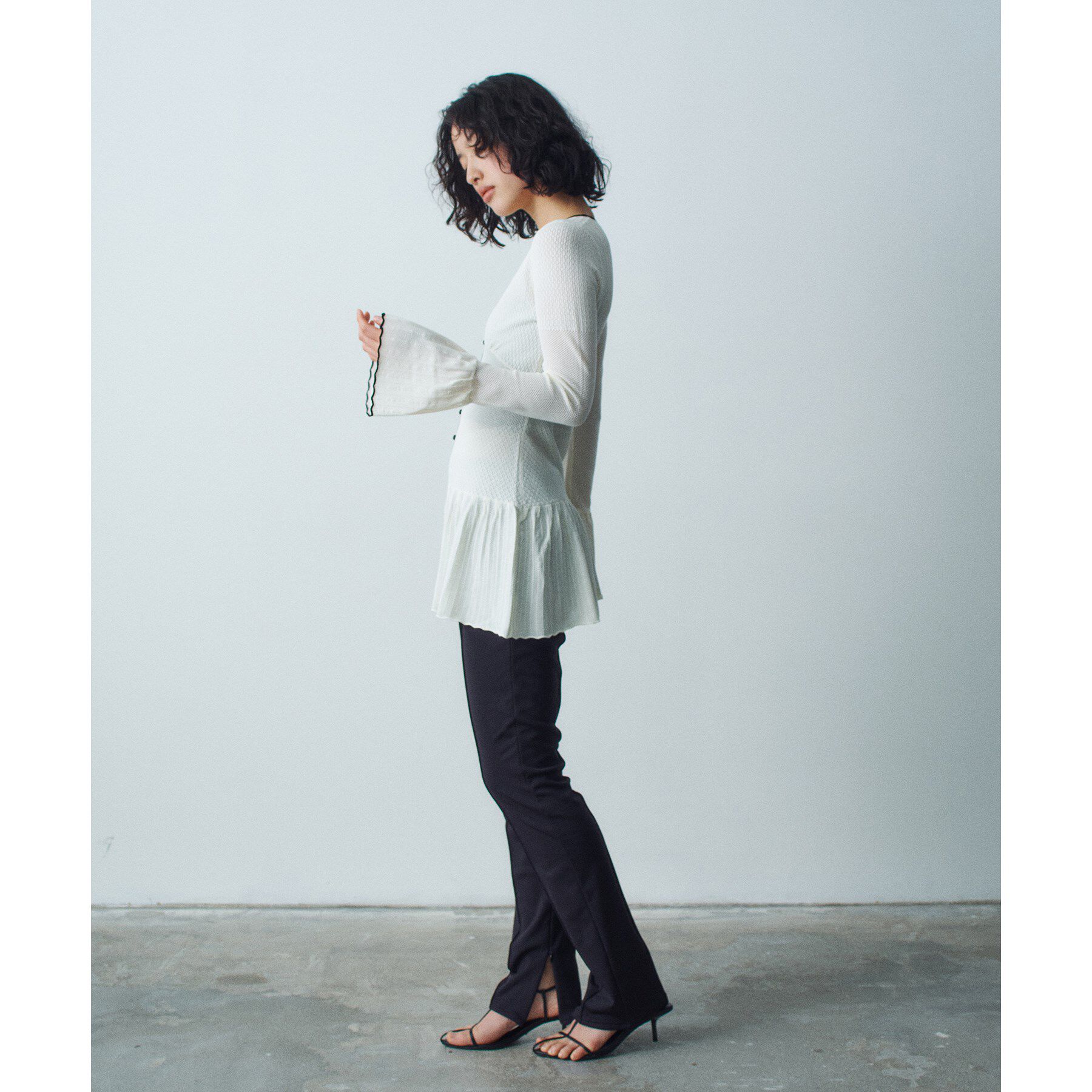 CODE A「lace tunic cardigan」|カーディガン|