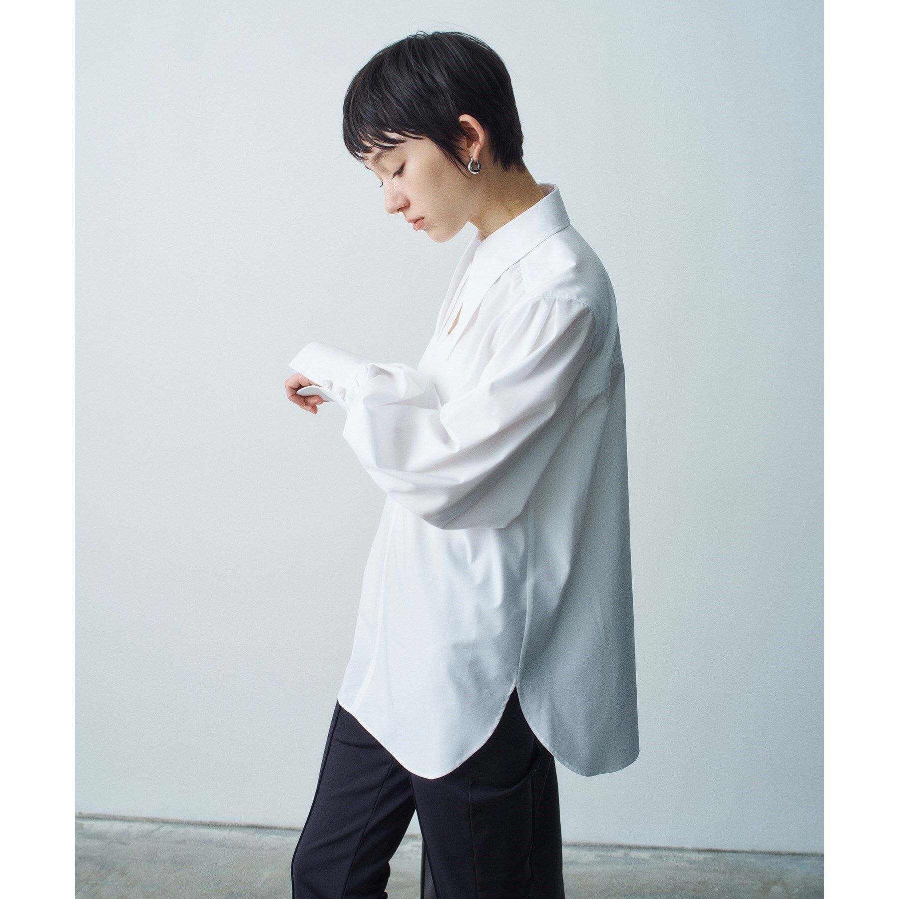 CODE A「【Re】point neck shirt」|シャツ・ブラウス|