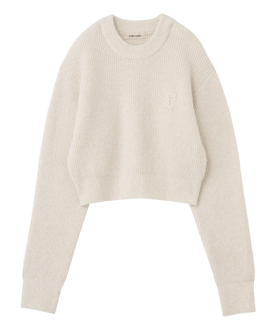 COCO DEAL「パールロゴラメニット」|ニット・セーター|