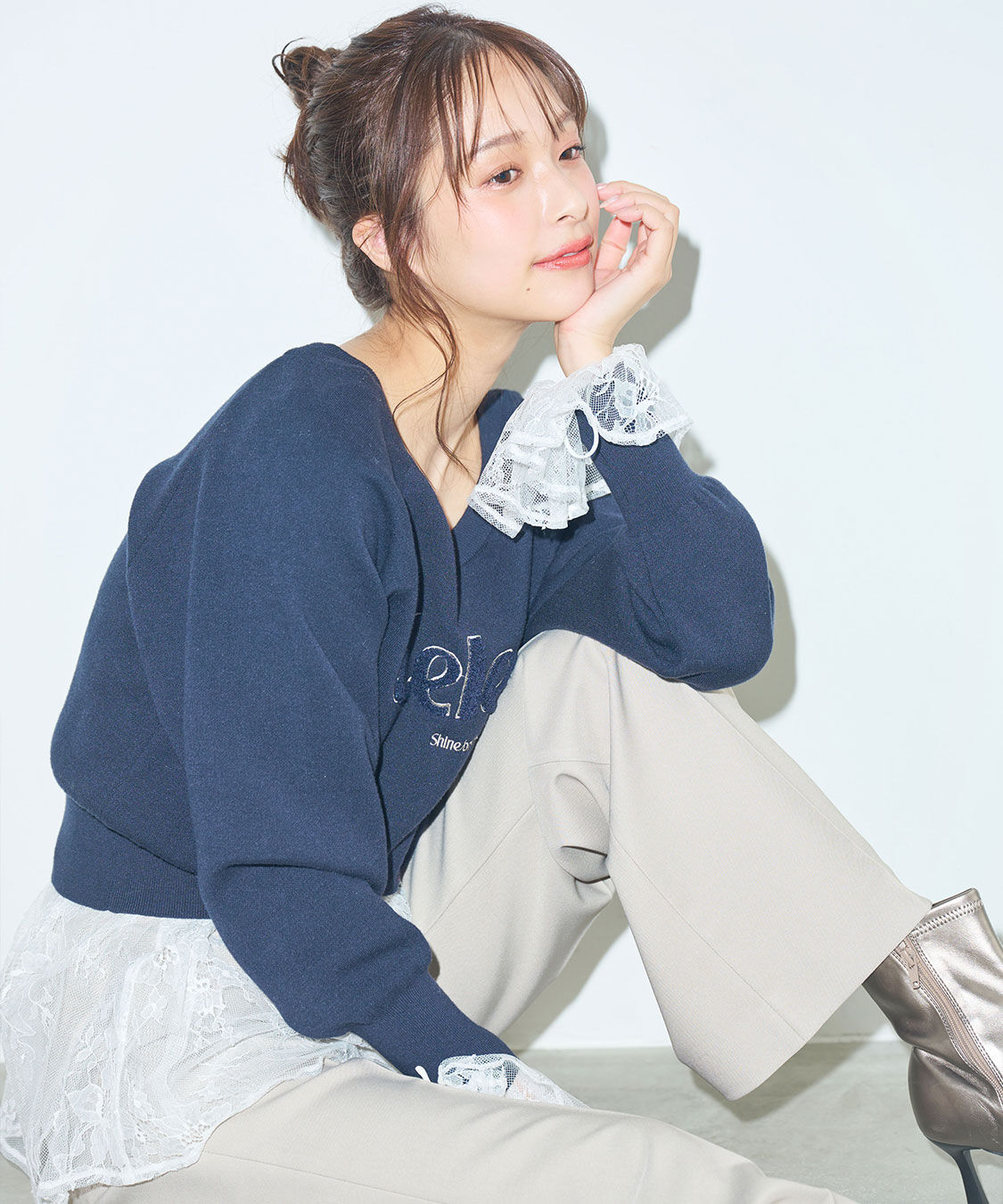 COCO DEAL「スリムフレアパンツ」|スラックス|