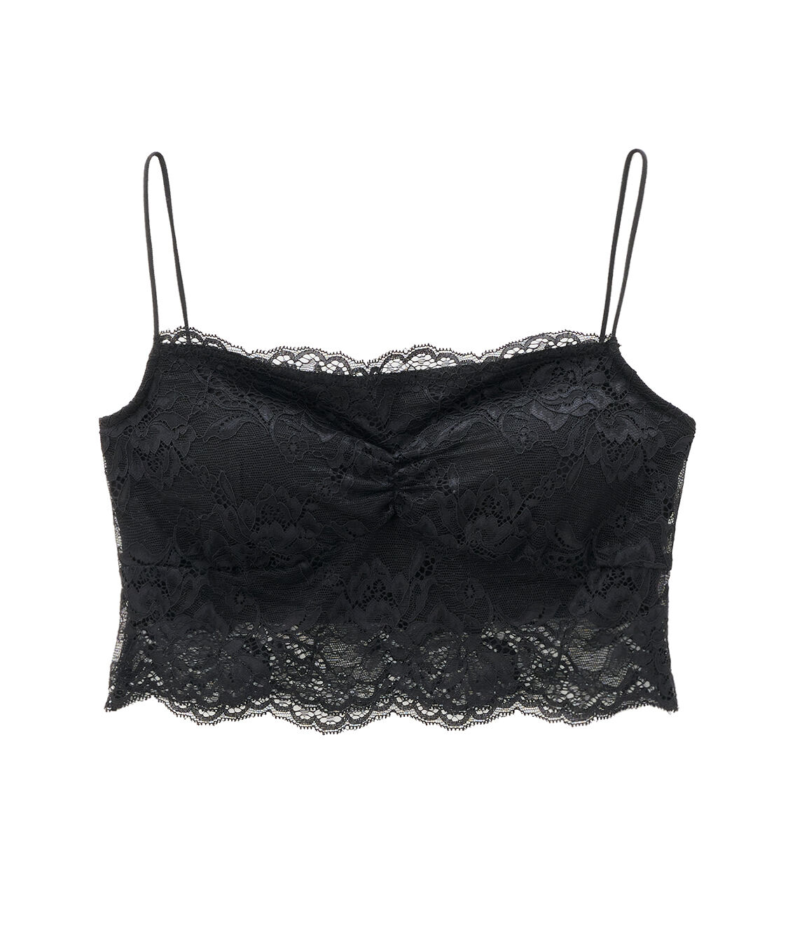 COCO DEAL「レースキャミカップ付きインナー」|キャミソール|ブラック