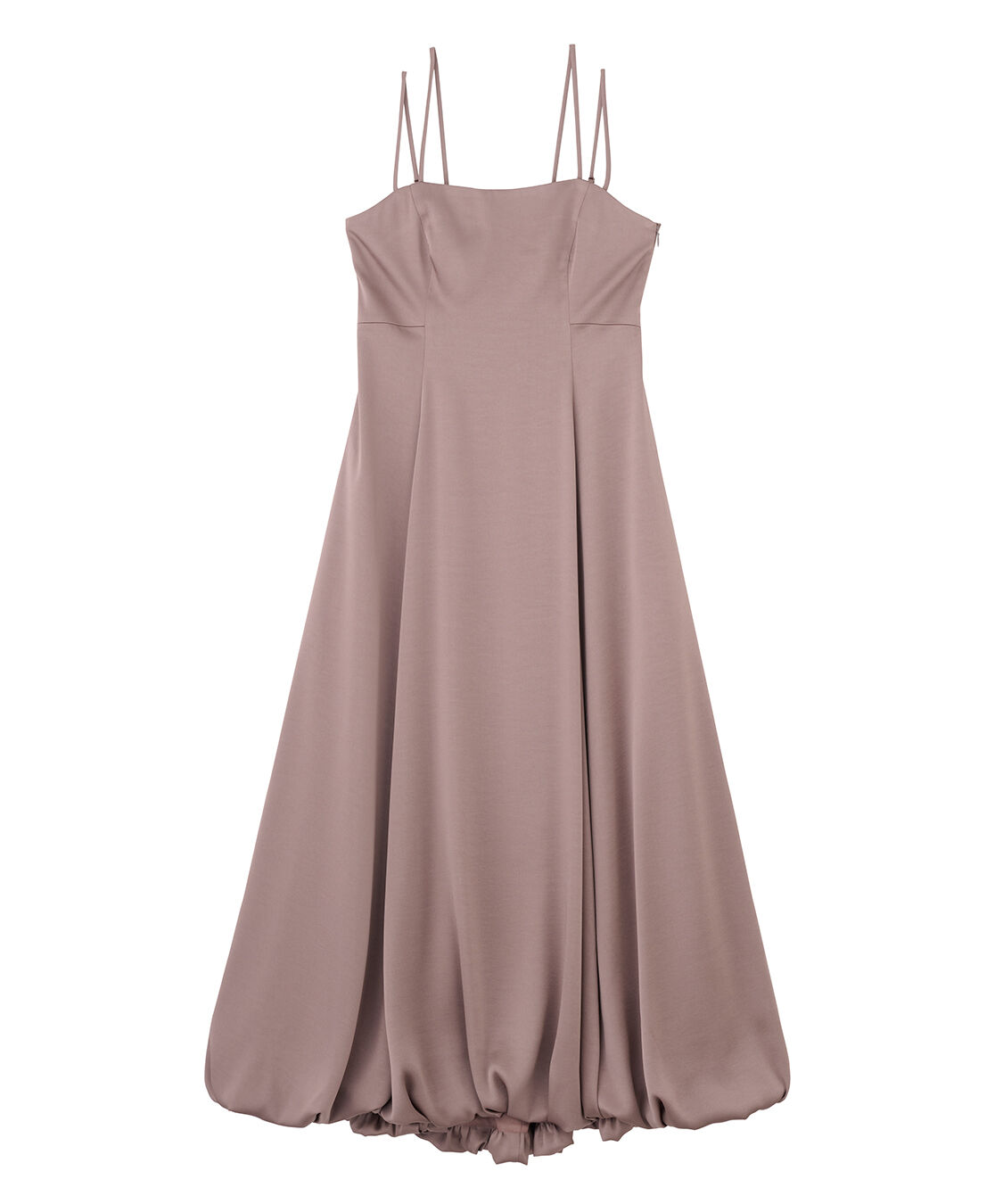 COCO DEAL「バルーンヘムバックデザインサテンワンピース」|ワンピース|