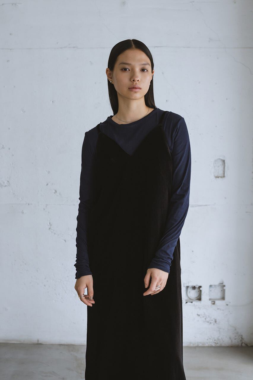 STYLEMIXER「ベロアレイヤーキャミワンピース」|ワンピース|