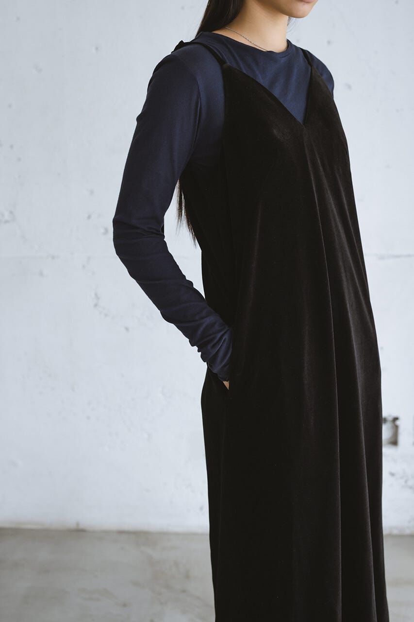 STYLEMIXER「ベロアレイヤーキャミワンピース」|ワンピース|